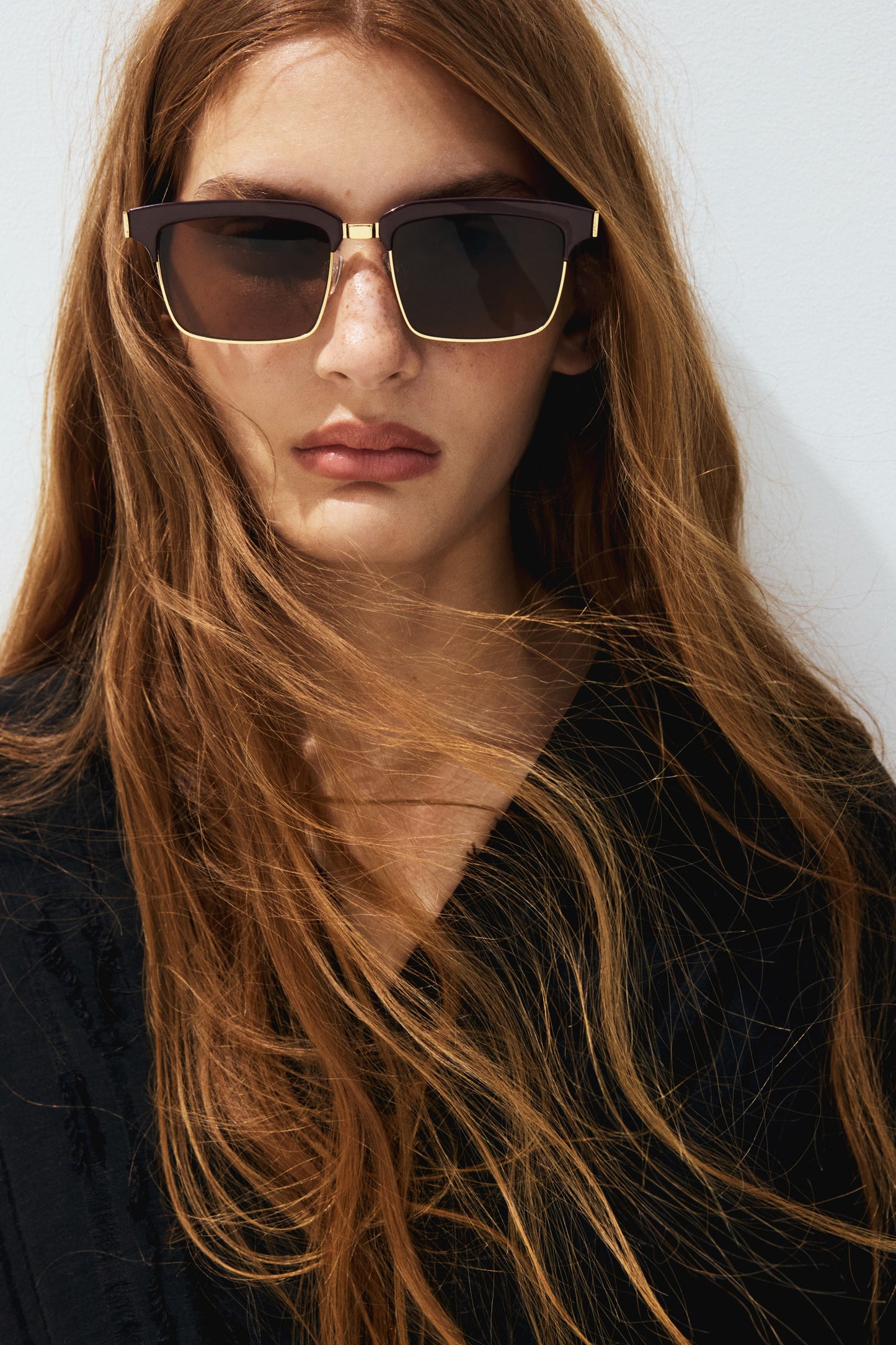 Rectangular sunglasses