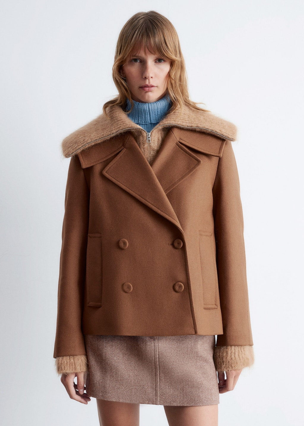 Double-Breasted Wool Jacket