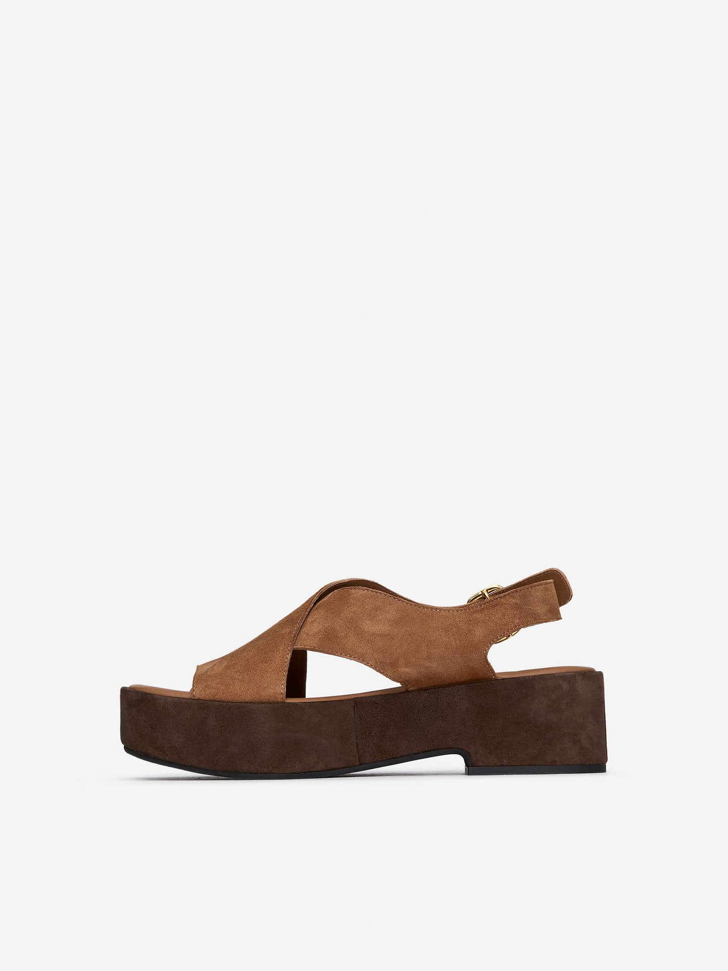 Suede Wedge Sandals