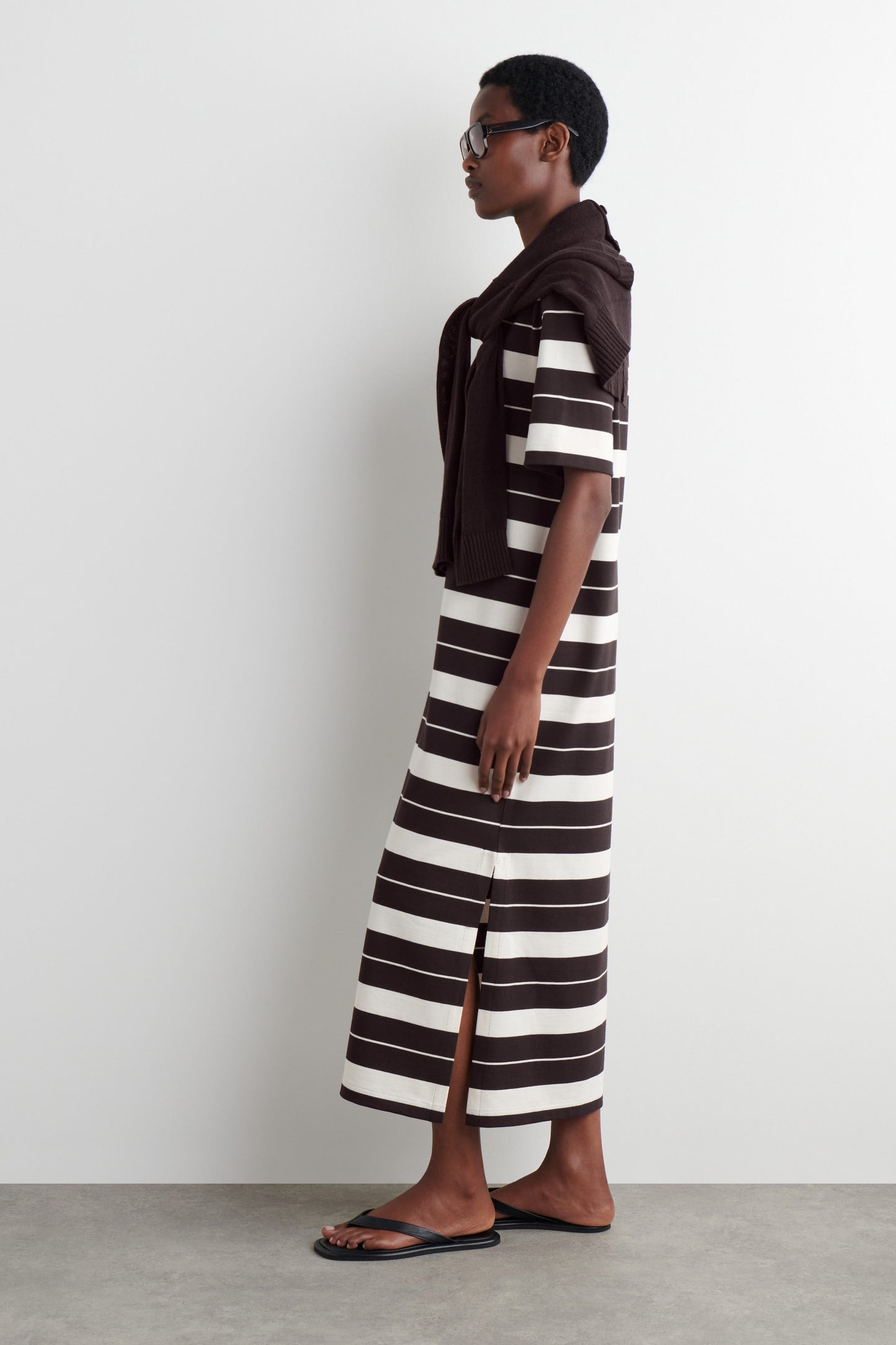 Cotton midi t-shirt dress