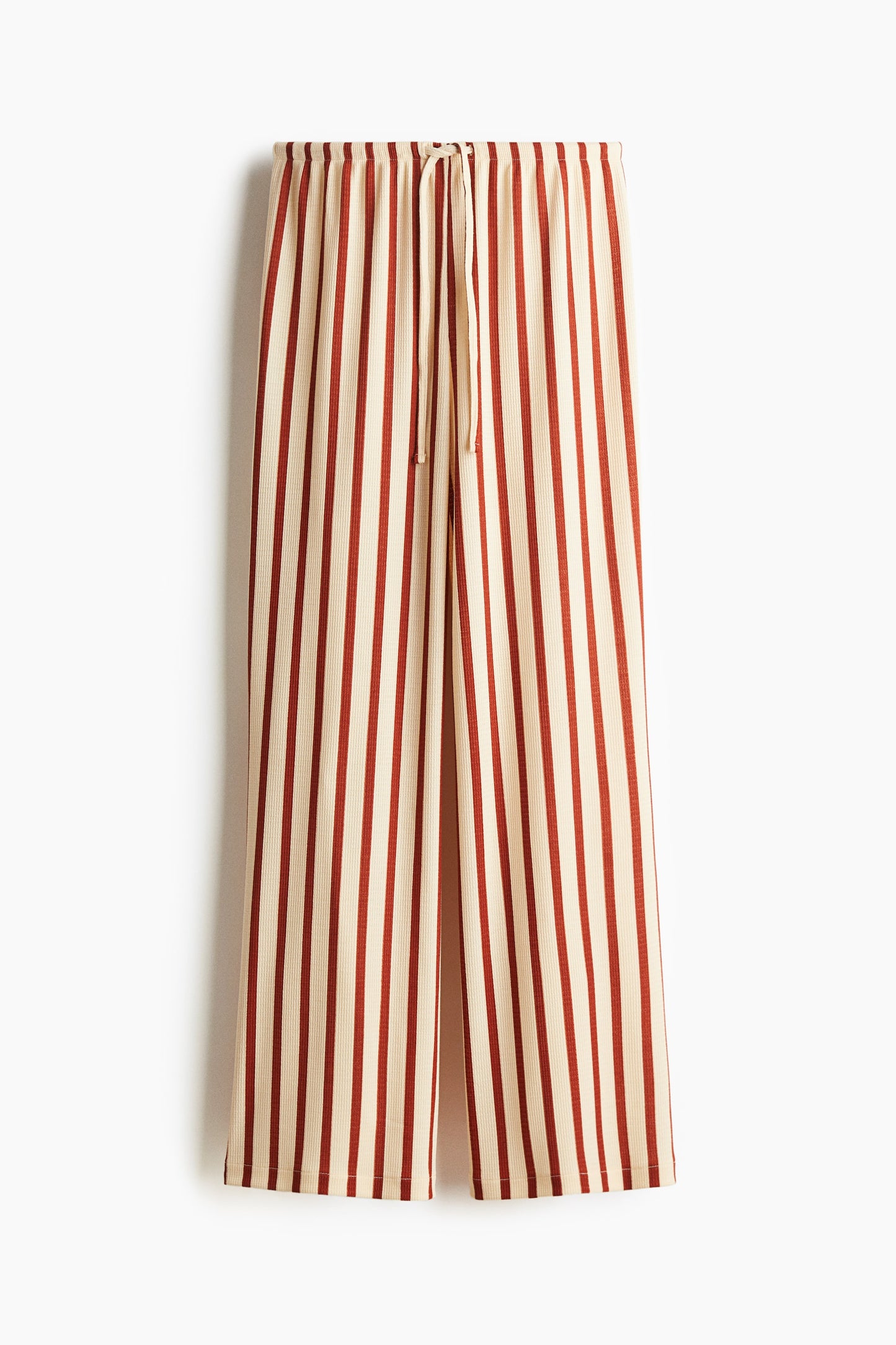 Straight drawstring trousers