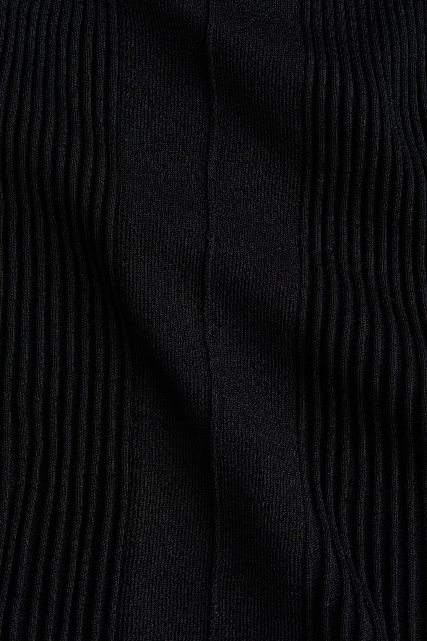 Flared rib-knit dress