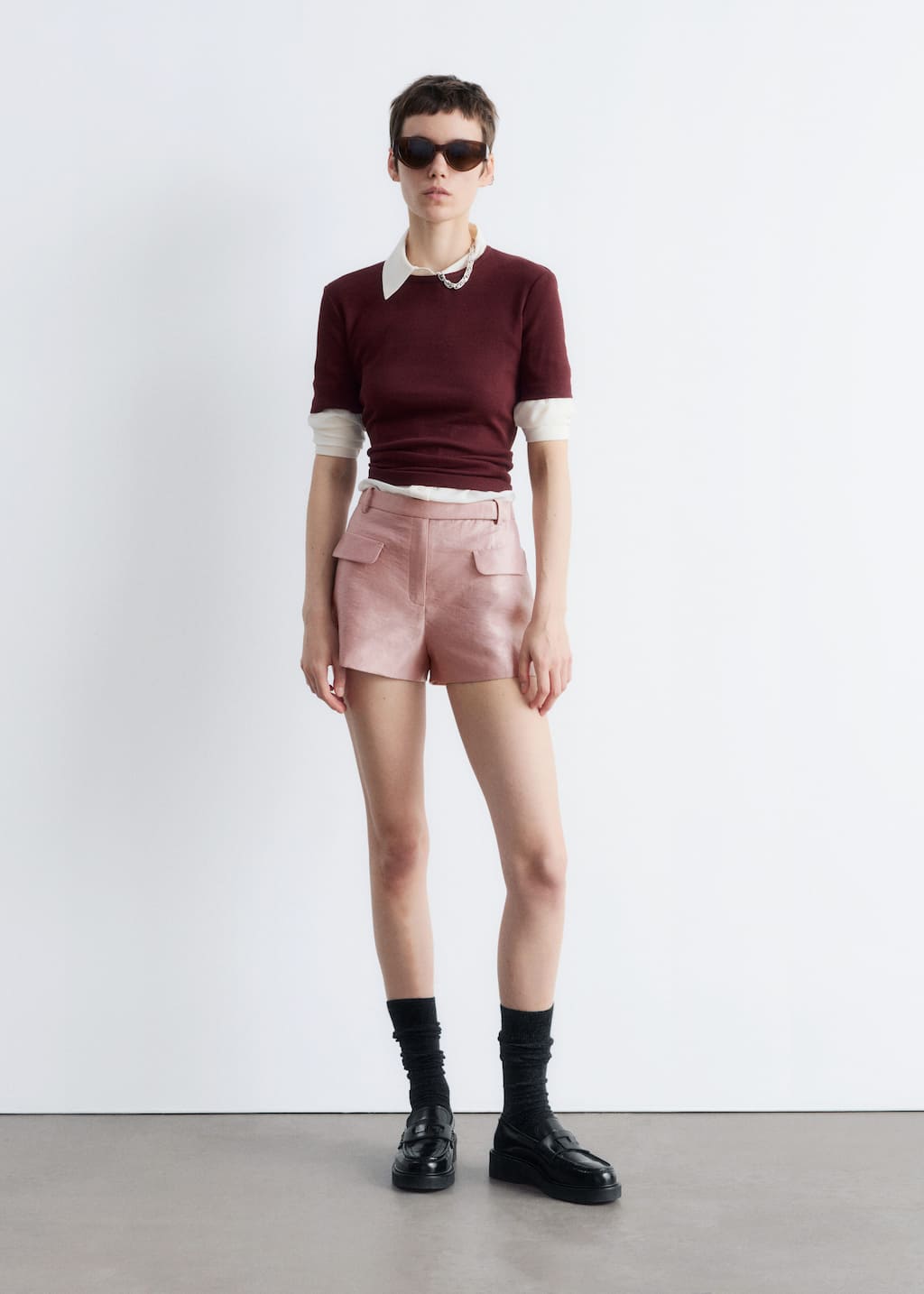 Satin Mini Shorts
