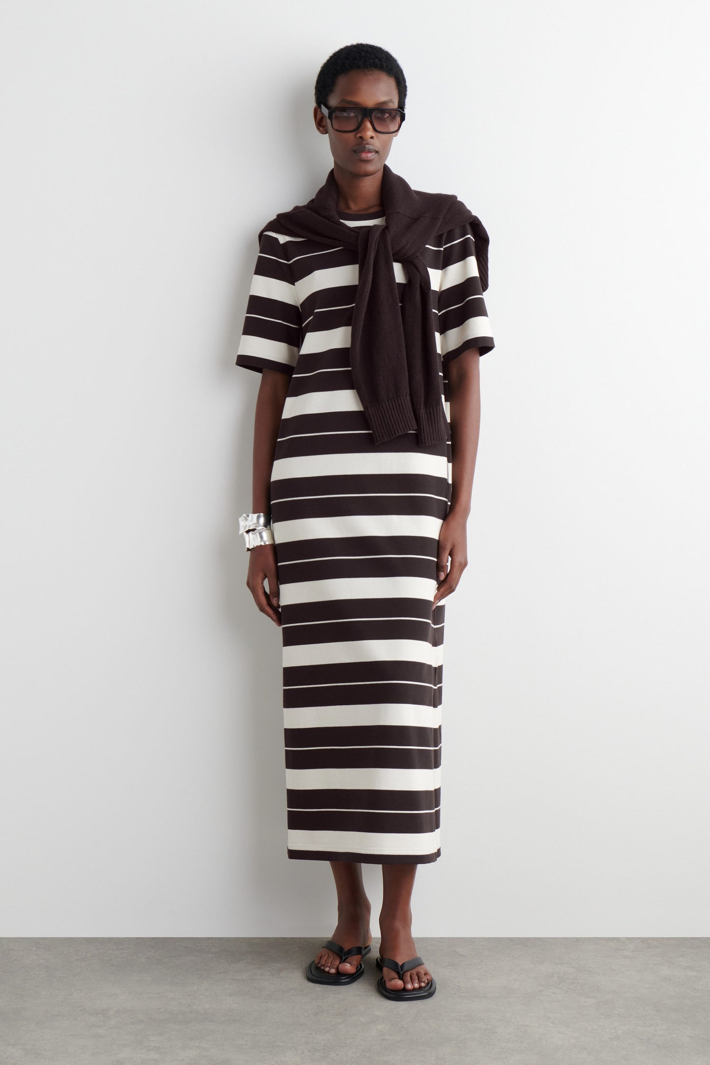 Cotton midi t-shirt dress