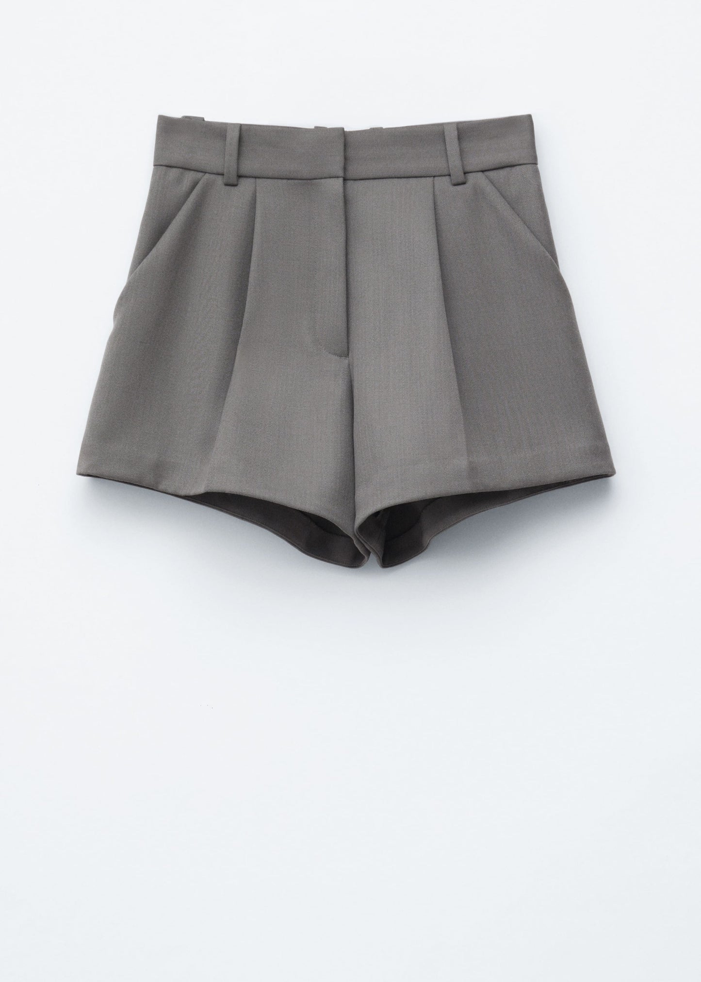 Press-Crease Wool Shorts