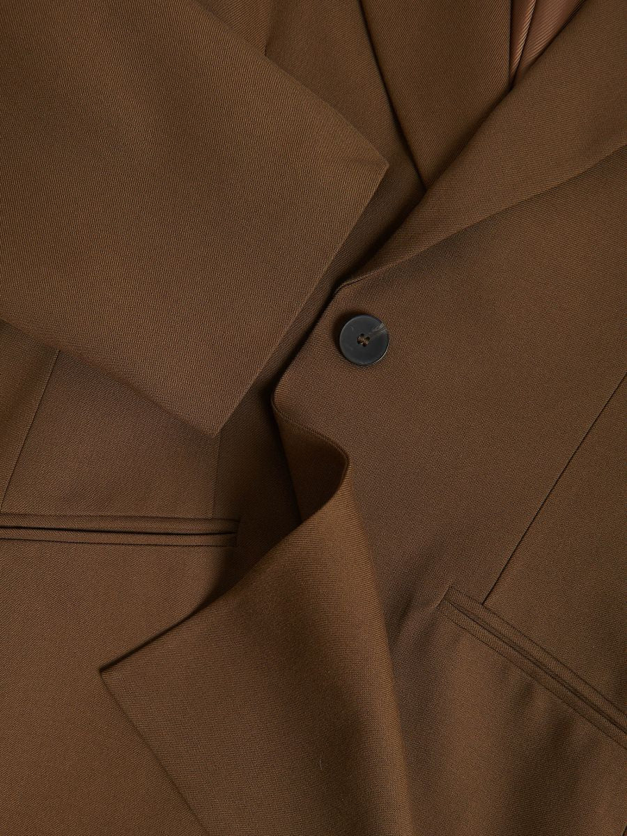 Waist-fitted blazer with viscose blend