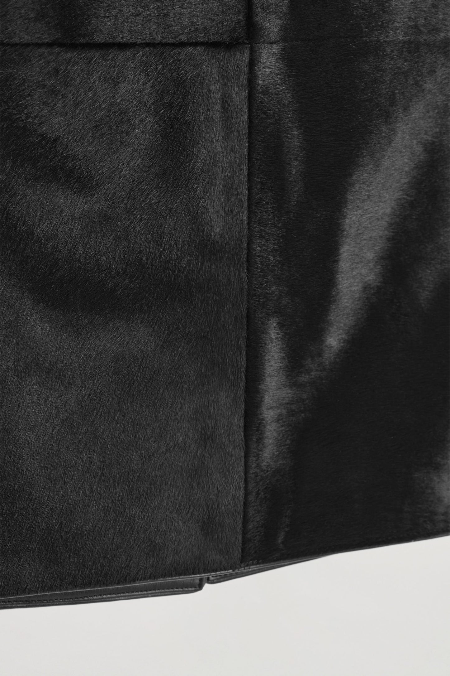 Pony Hair Midi Skirt
