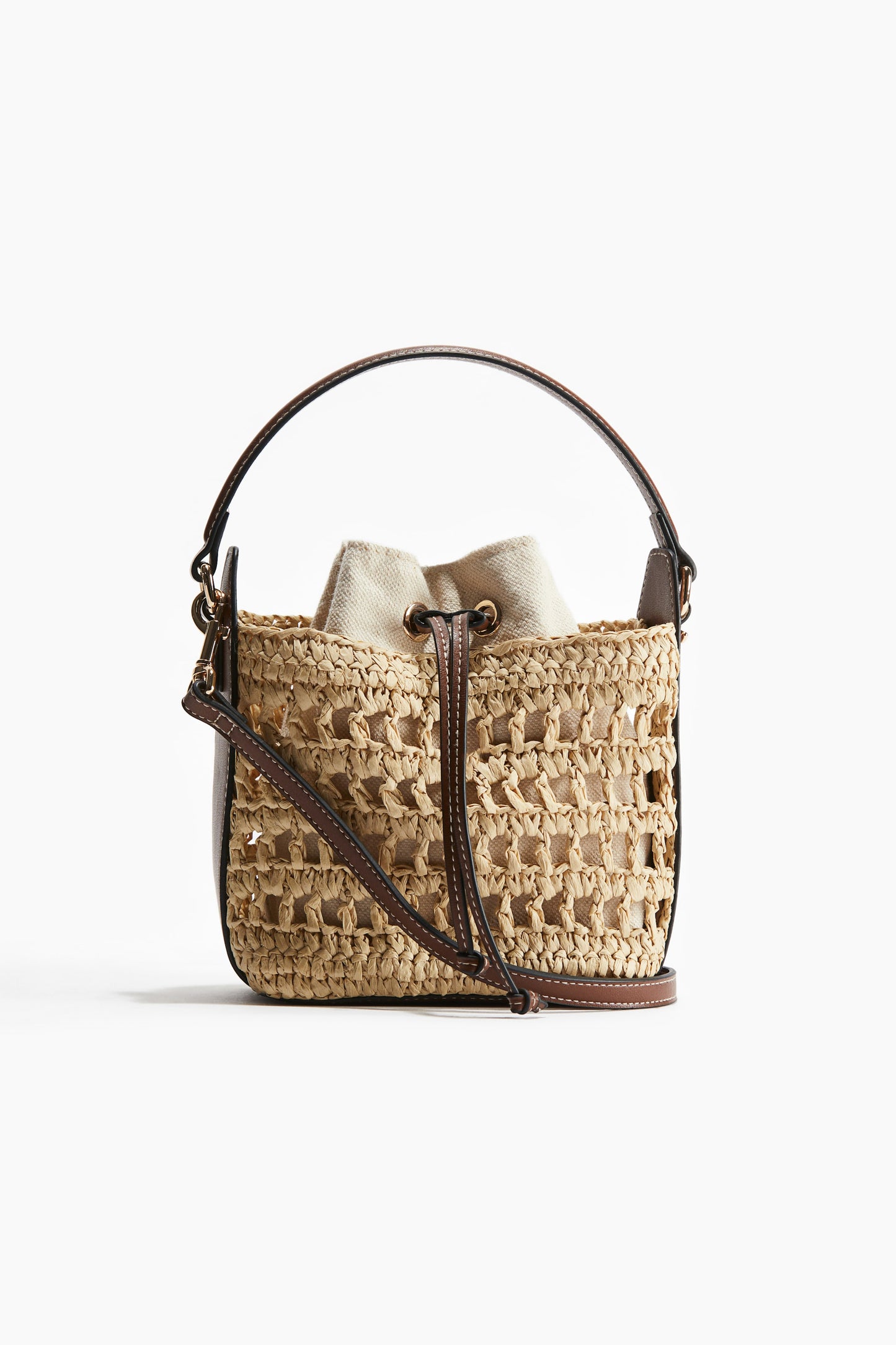 Straw crossbody bag