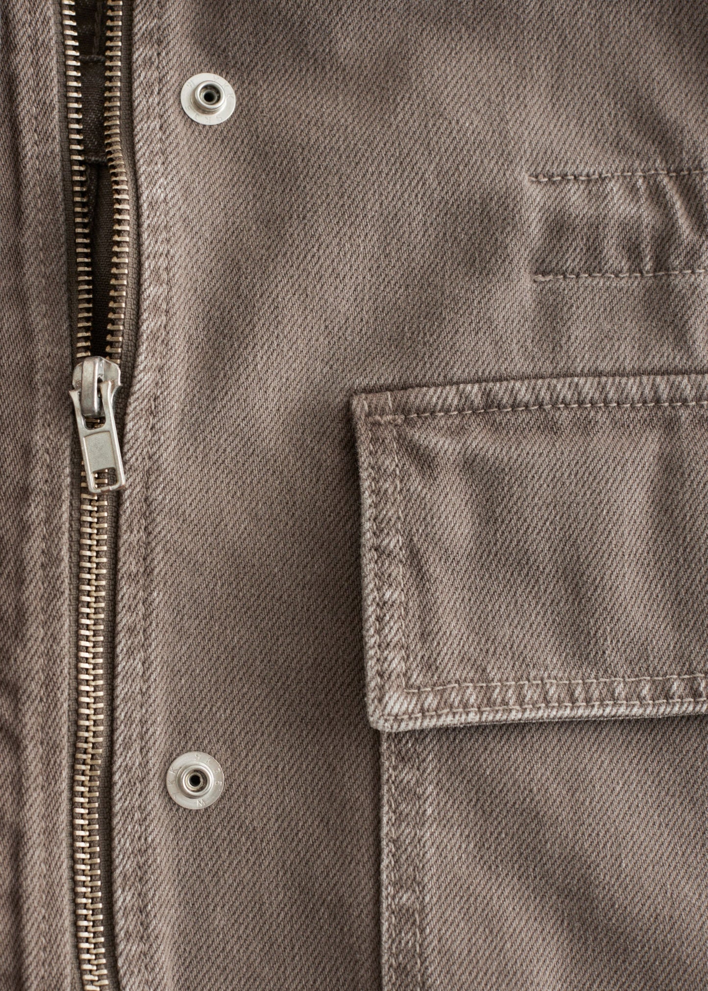 Cord-Collar Denim Jacket