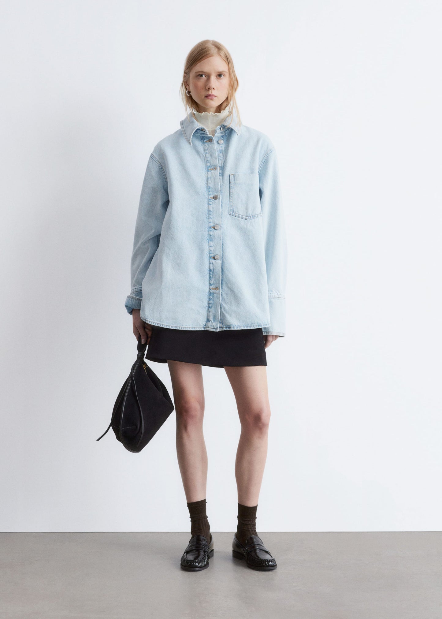 Oversized Denim Shirt
