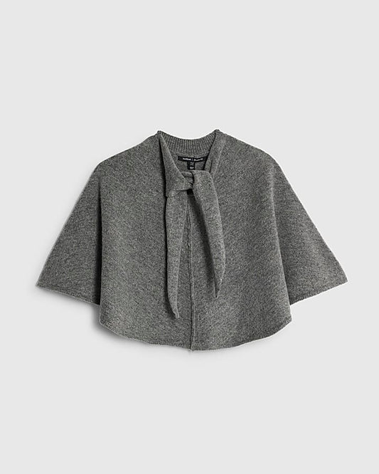Grey Knitted Cape