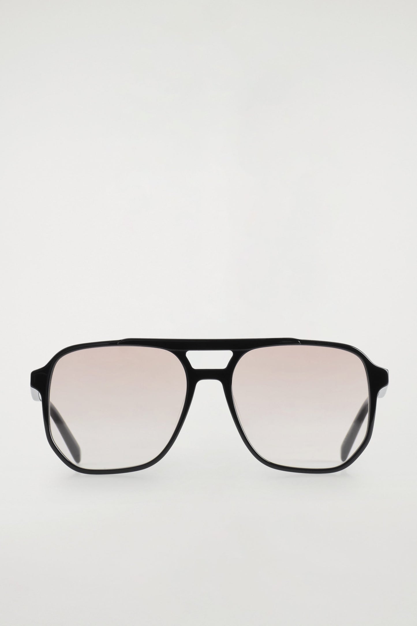 Oversized Square-Frame Aviator Sunglasses