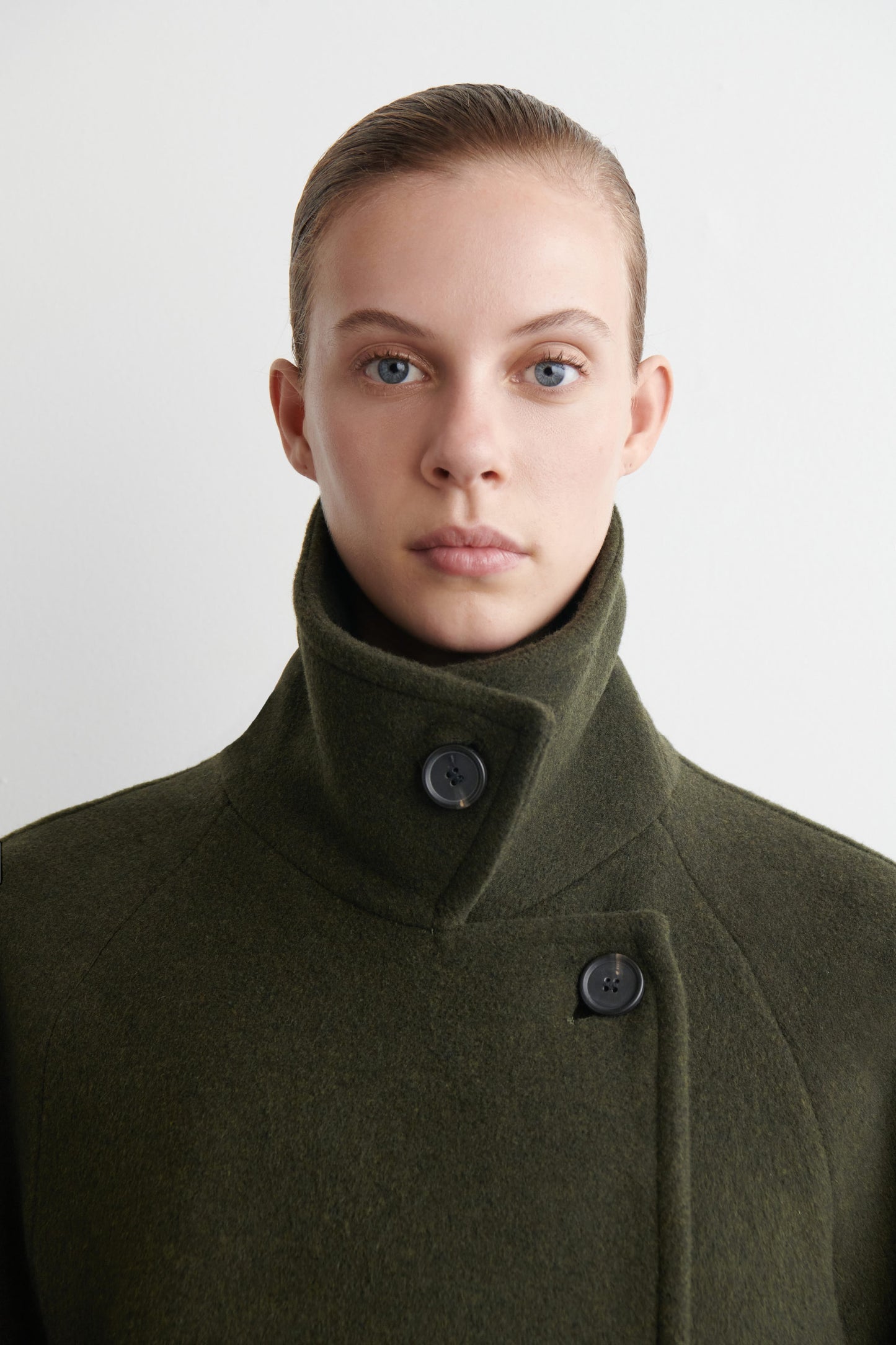 Oversized Double-Breasted Wool Coat