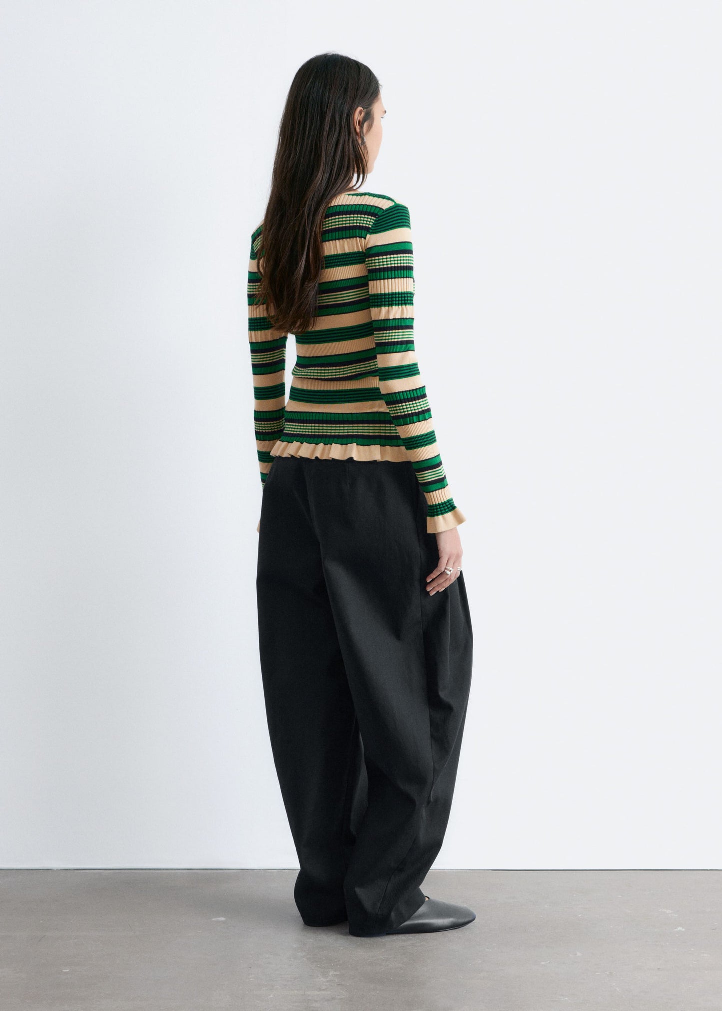 Long-Sleeve Ribbed Top