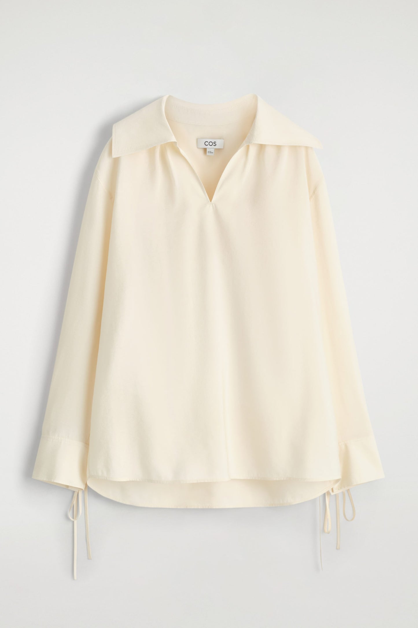 Wide-Collar Modal Blouse