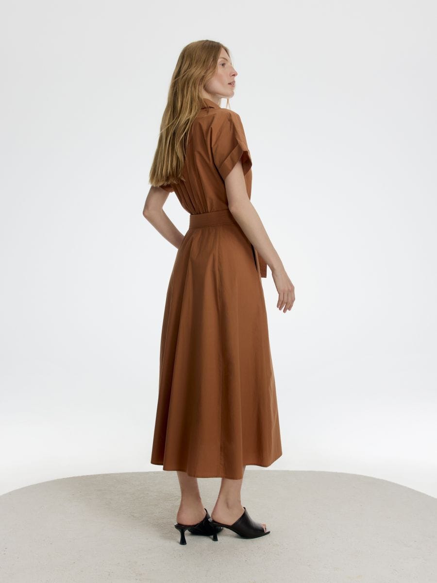 Midi shirt dress