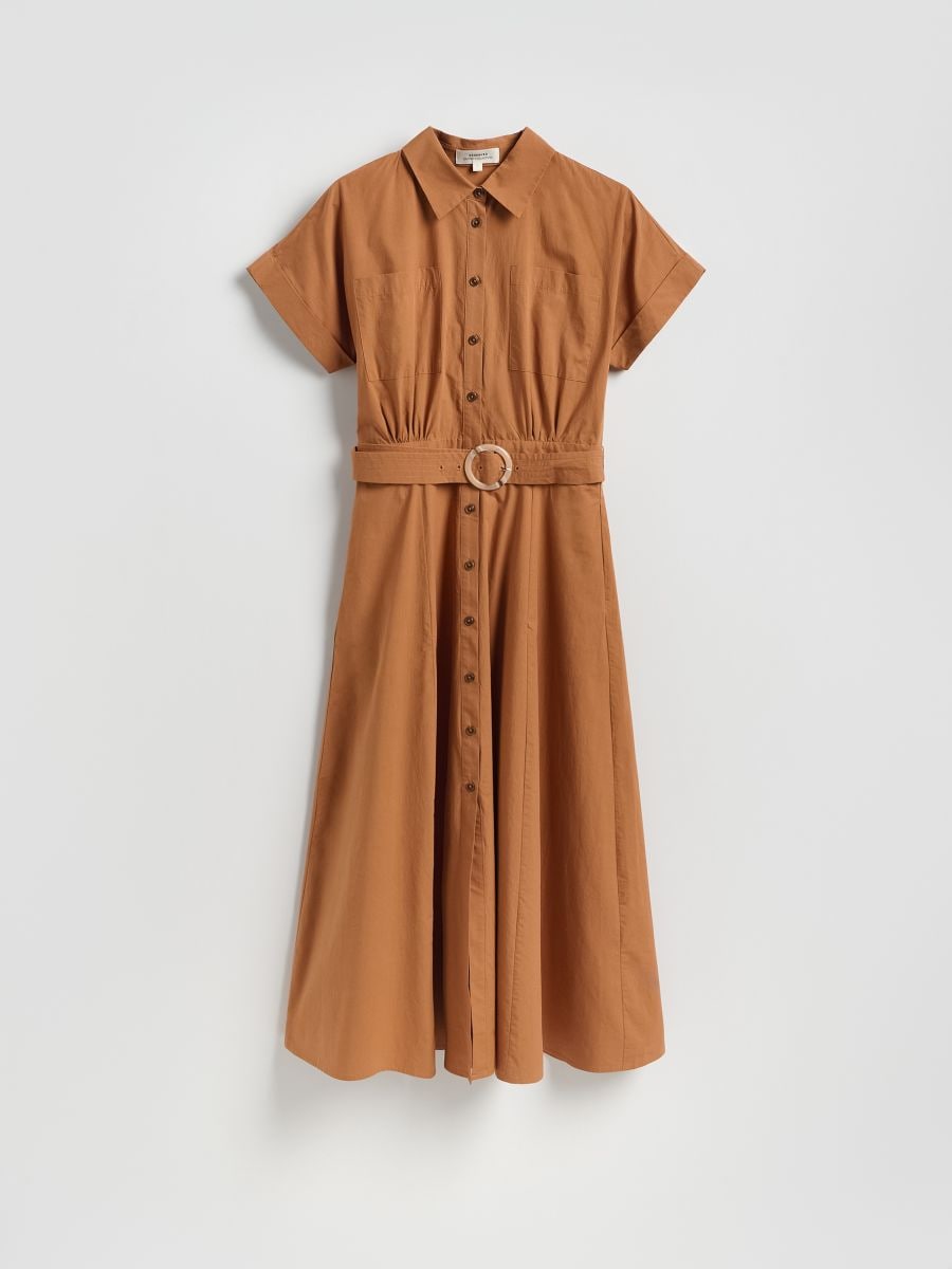 Midi shirt dress