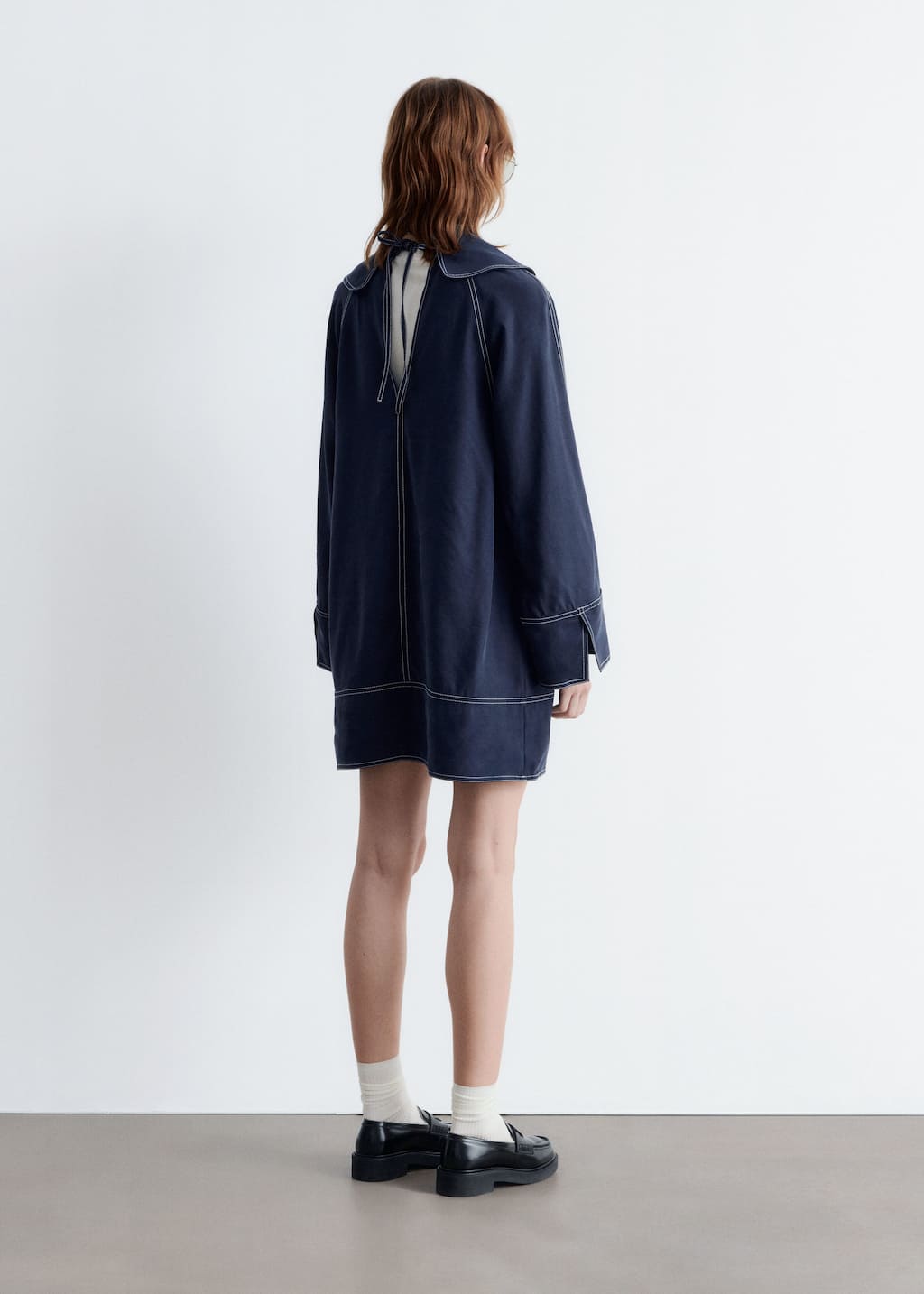 Sailor-Collar Mini Dress
