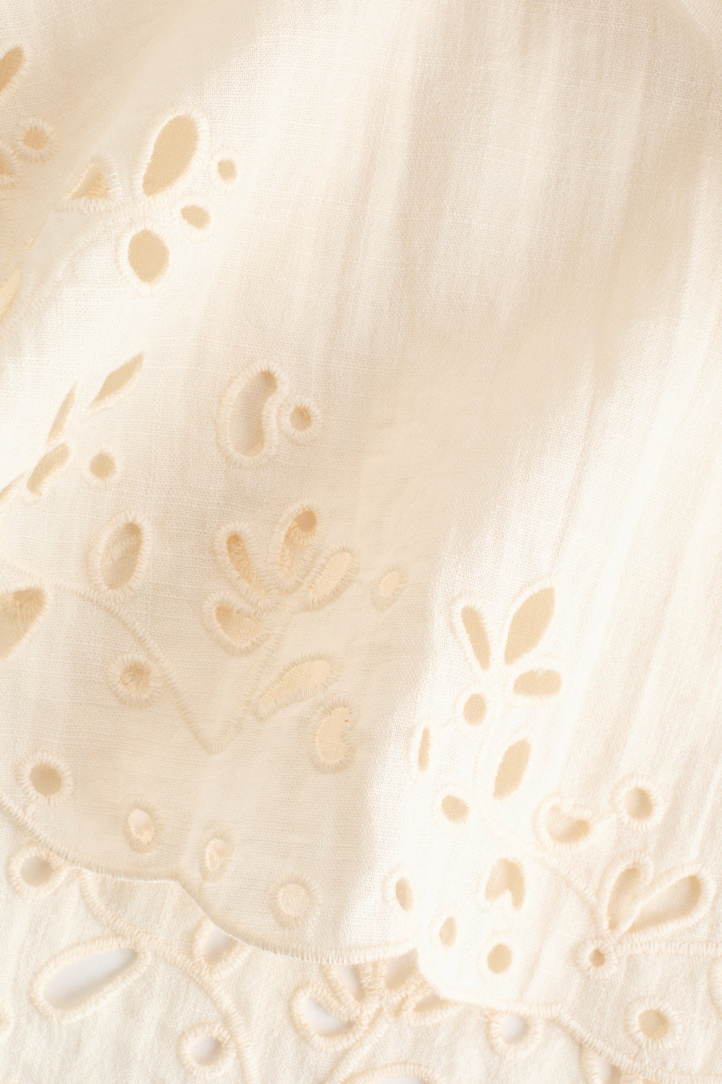 Broderie anglaise beach shirt