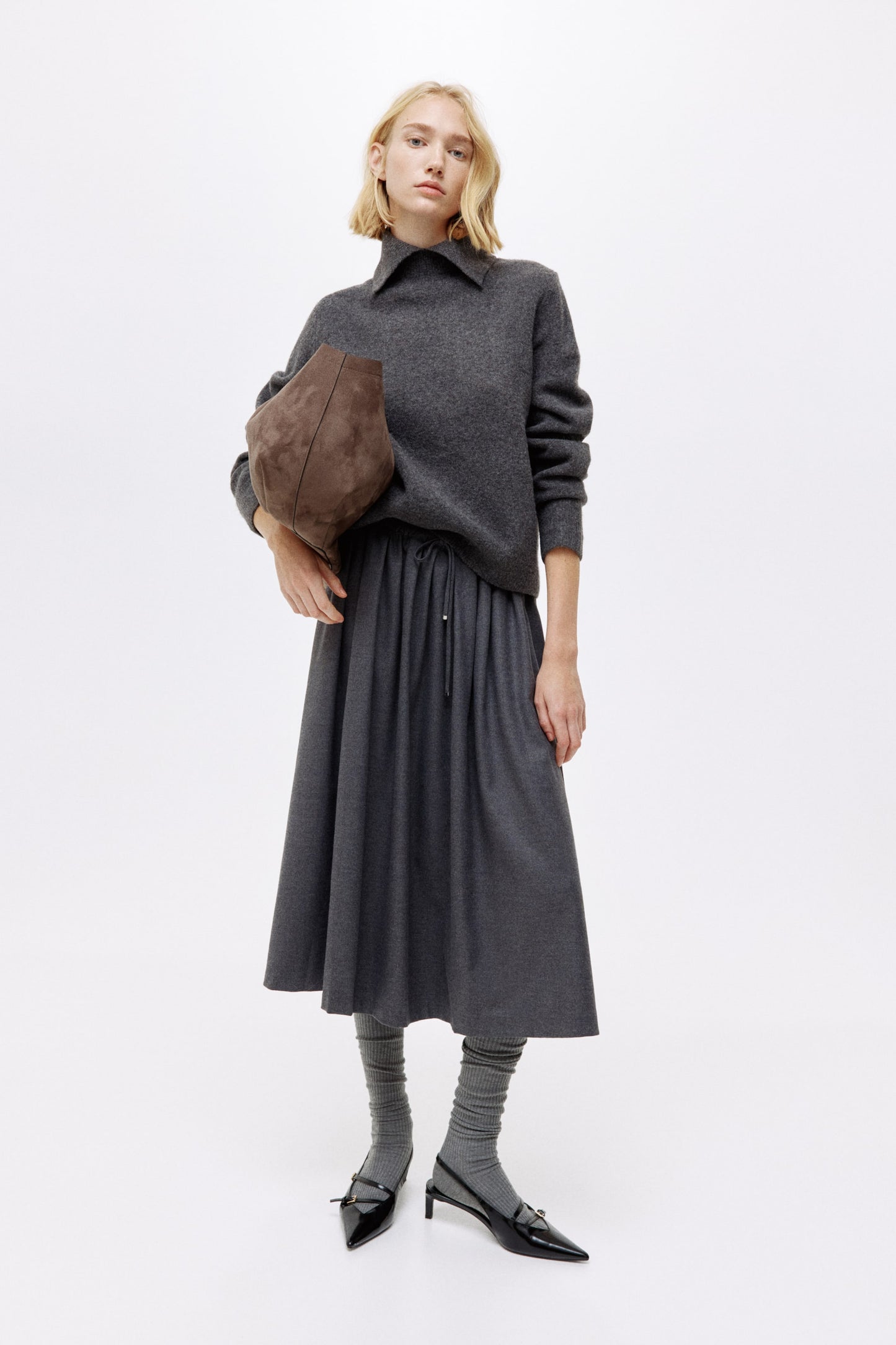 Polo-neck jumper