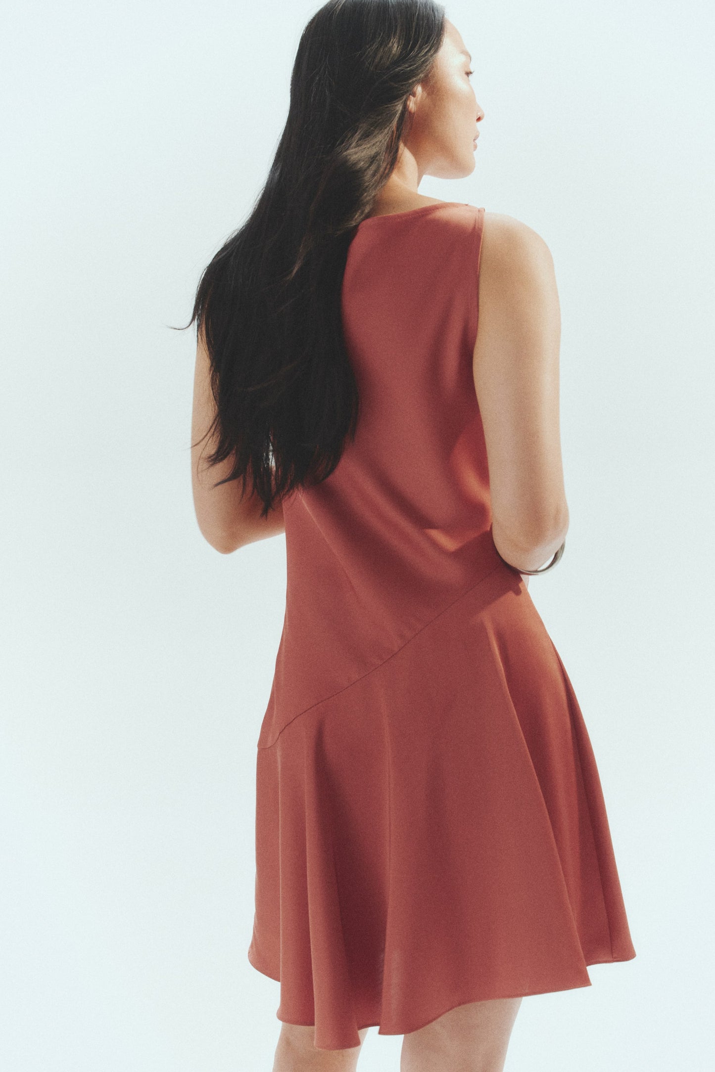 Cowl-neck dress