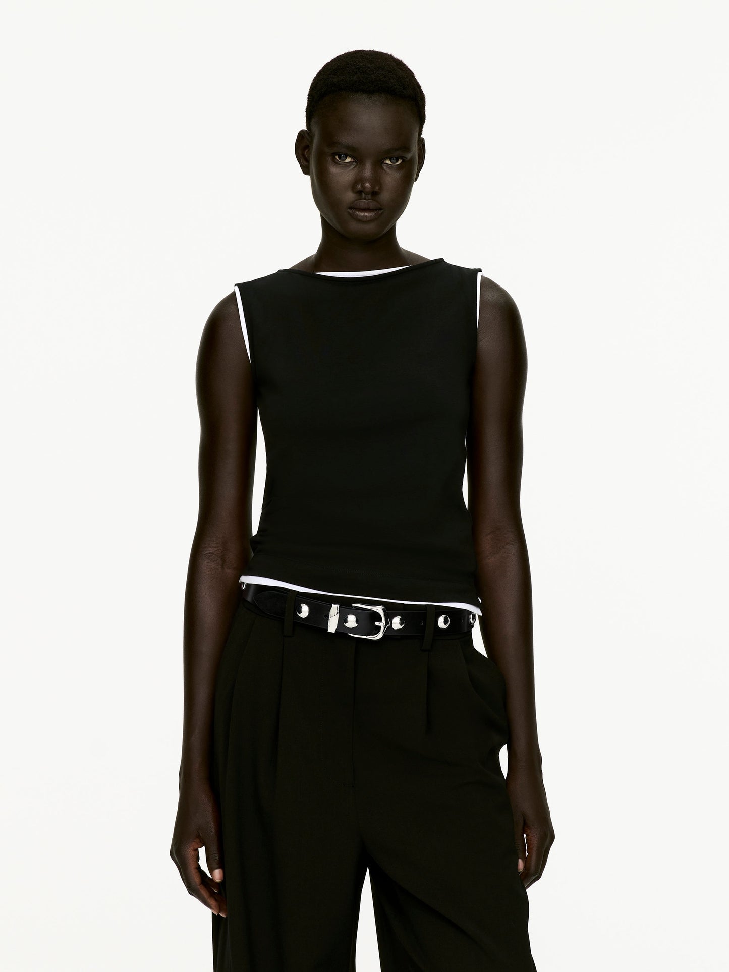 Studded Leather Belt