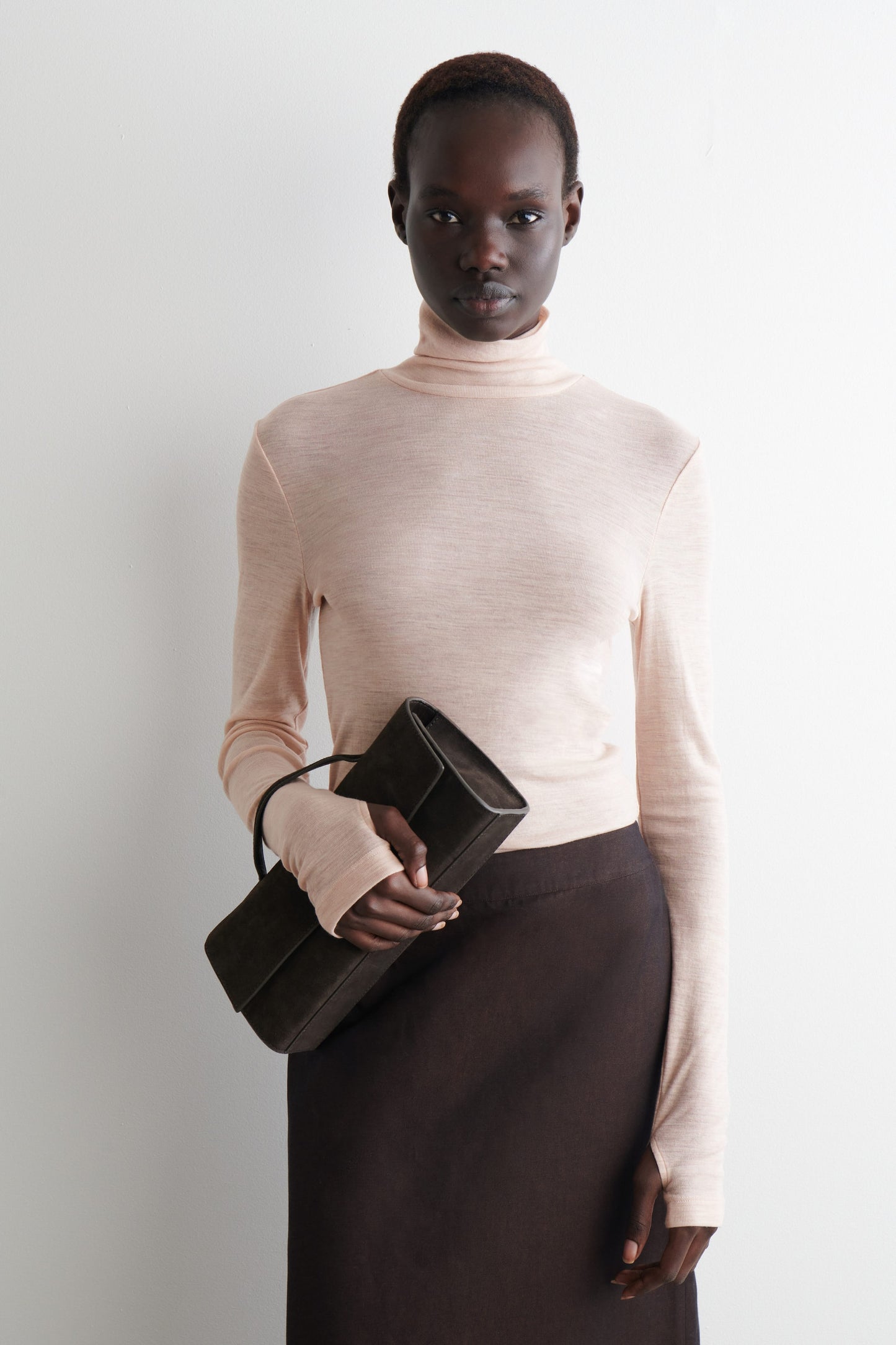 Merino Wool High-Neck Top