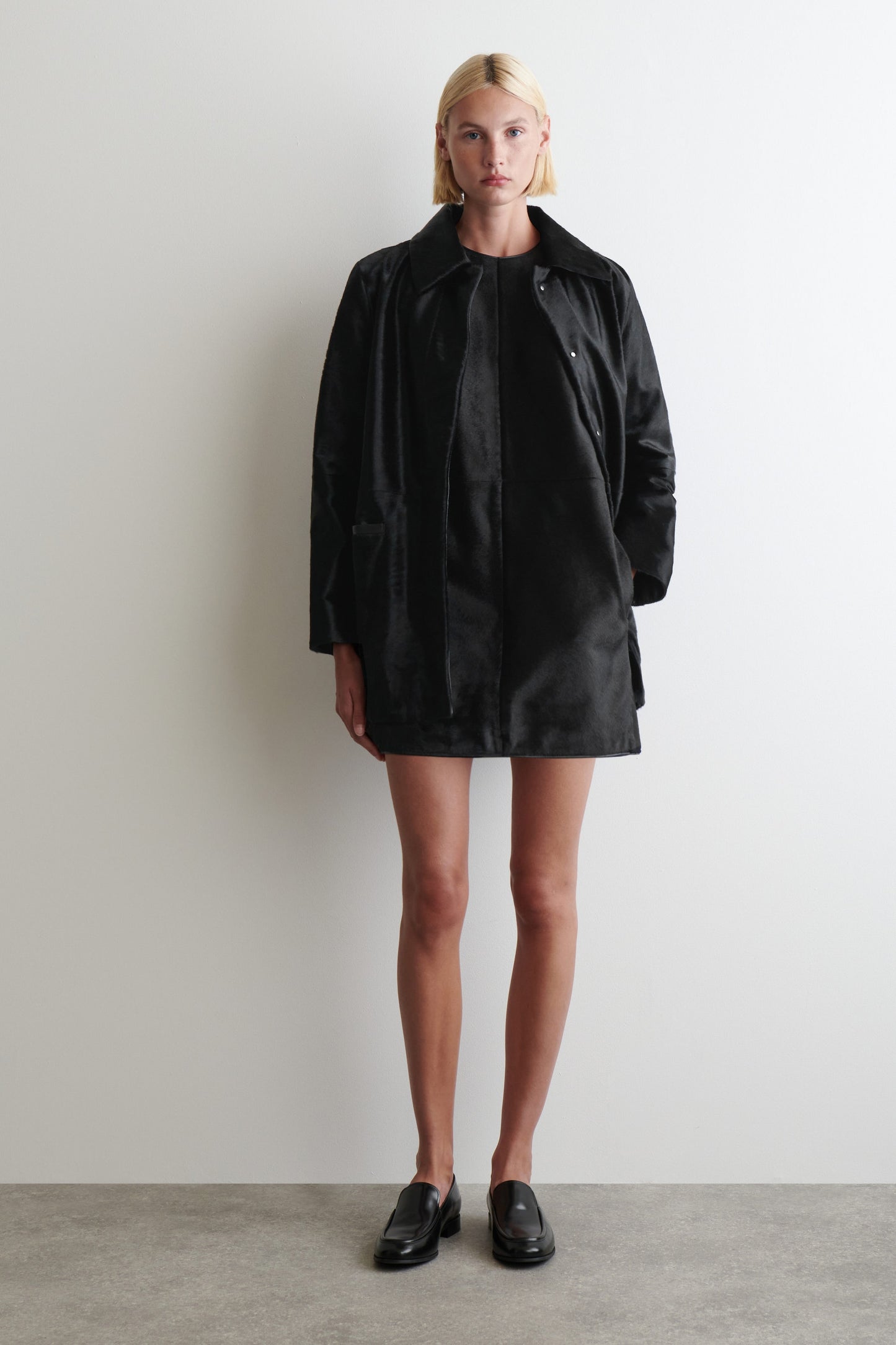 Pony Hair Mini Dress