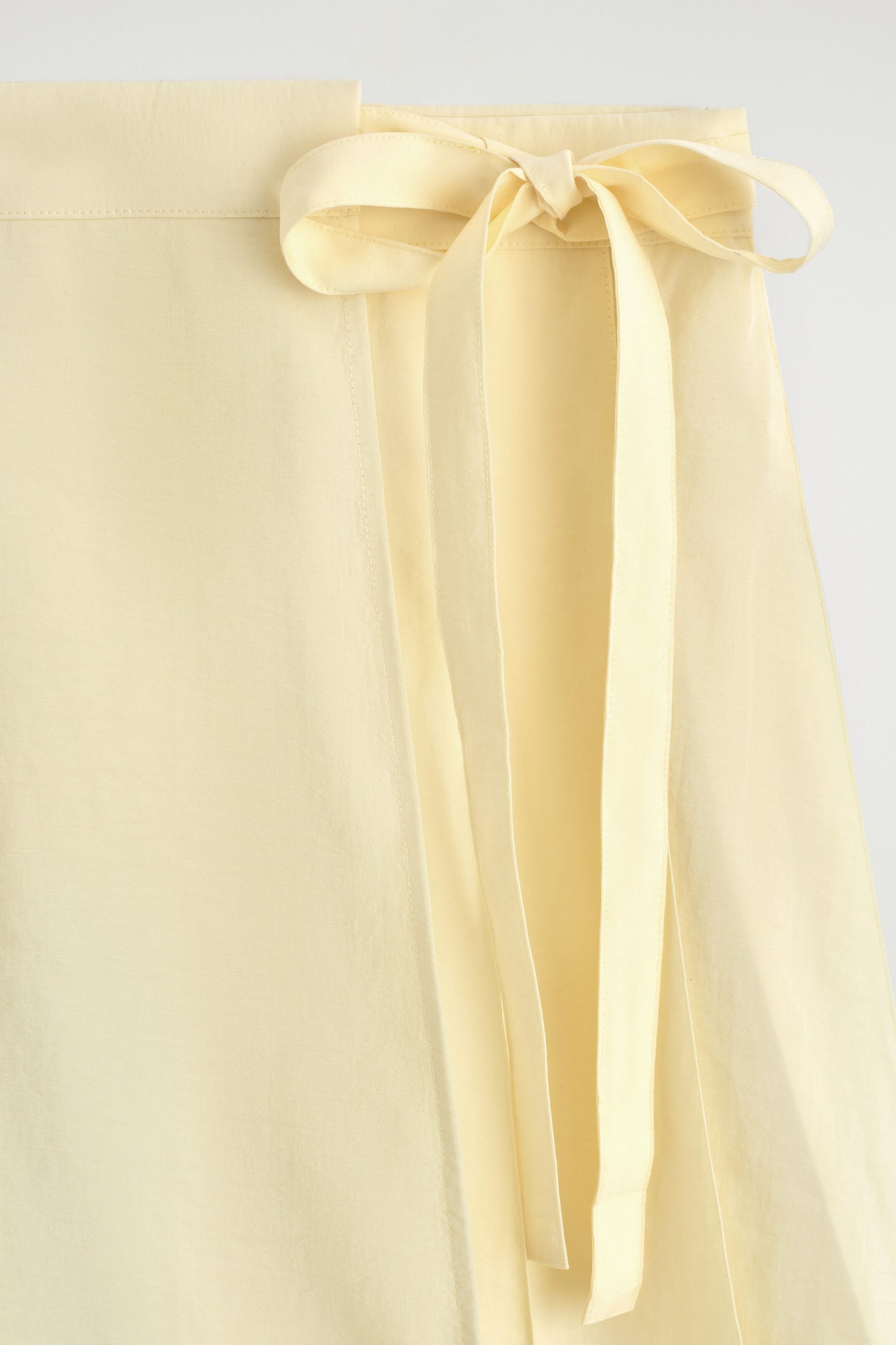 Pleated Mini Wrap Skirt