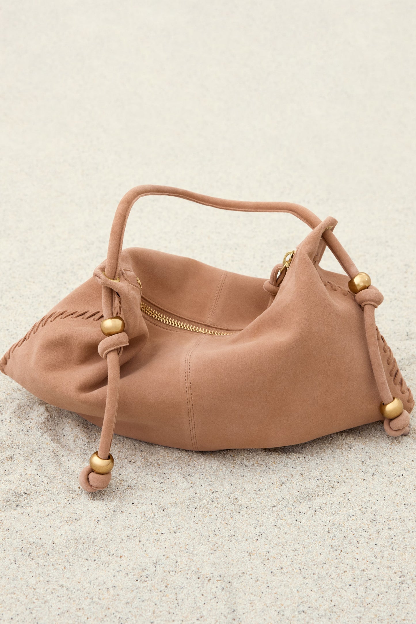 Suede shoulder bag