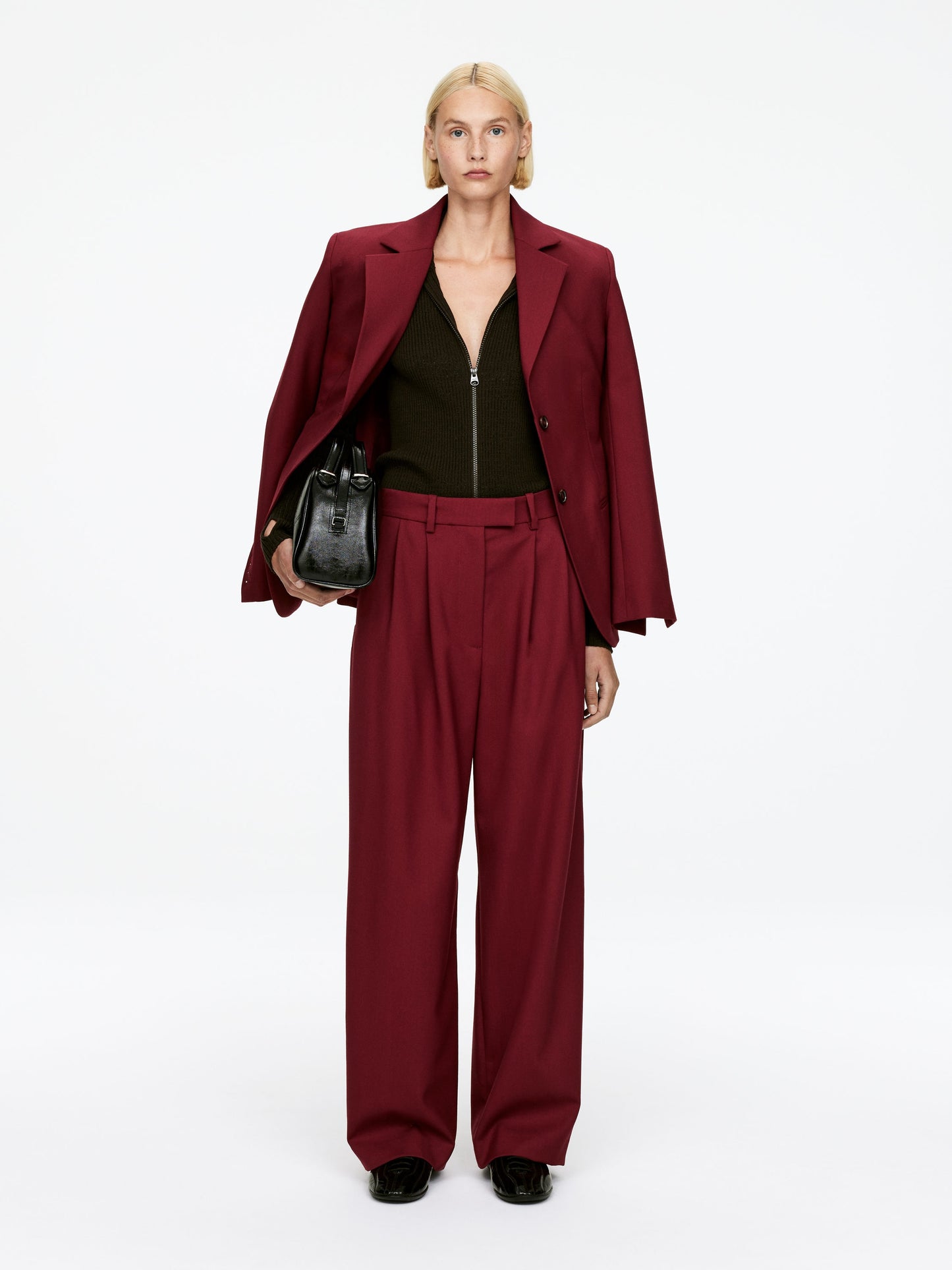 Pleated Wool Trousers