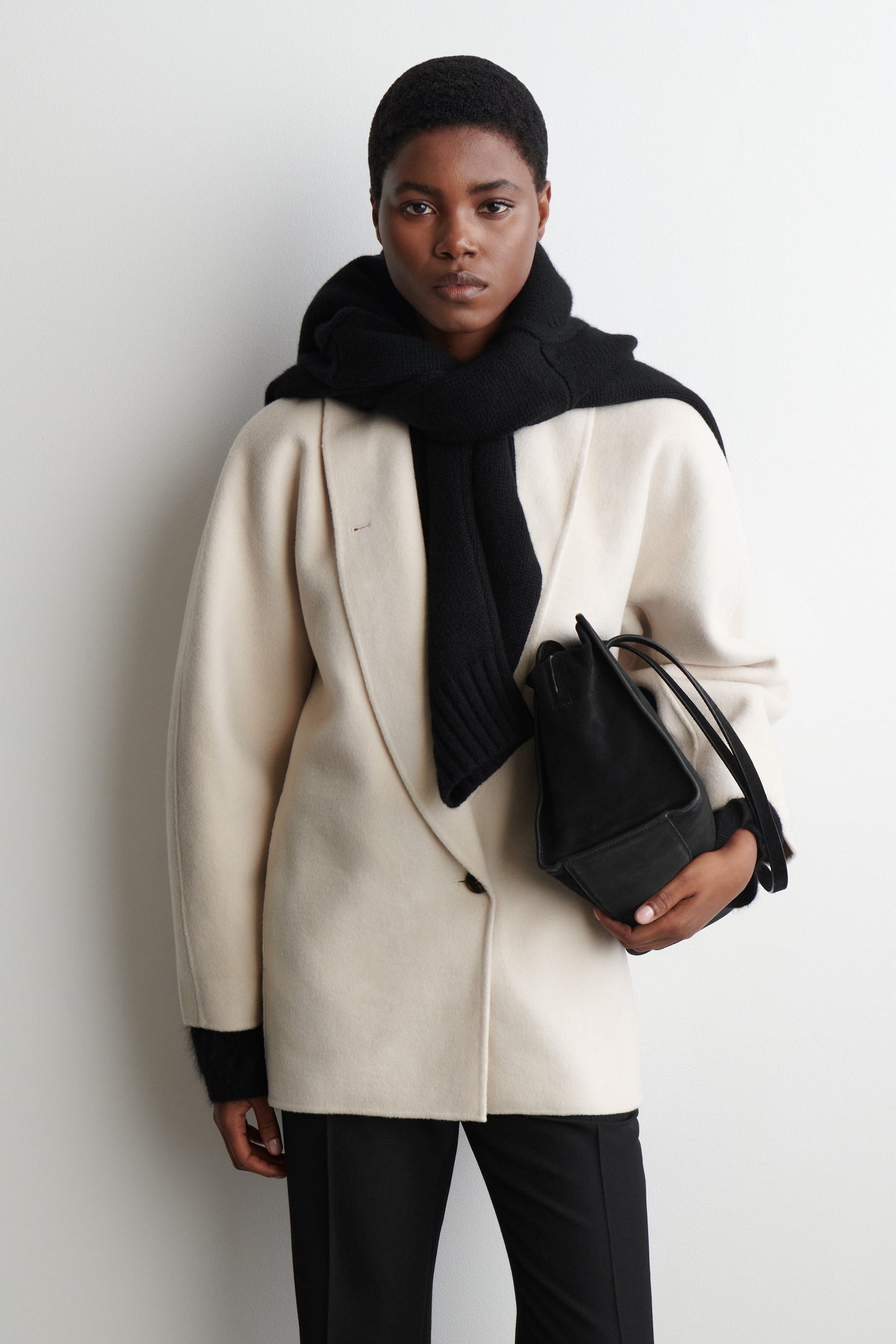 Double-Faced Wool Pea Jacket