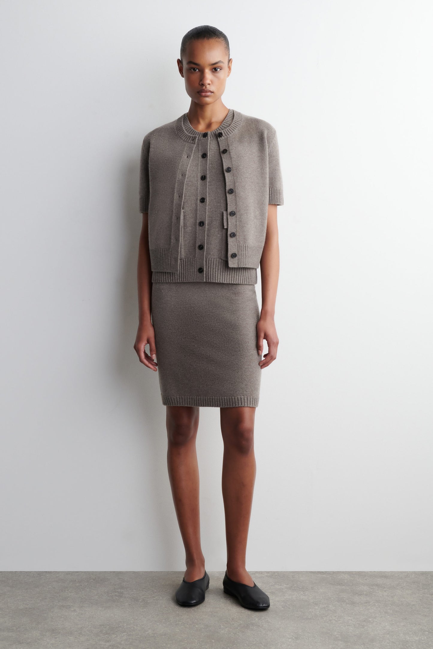 Merino Wool Mini Skirt