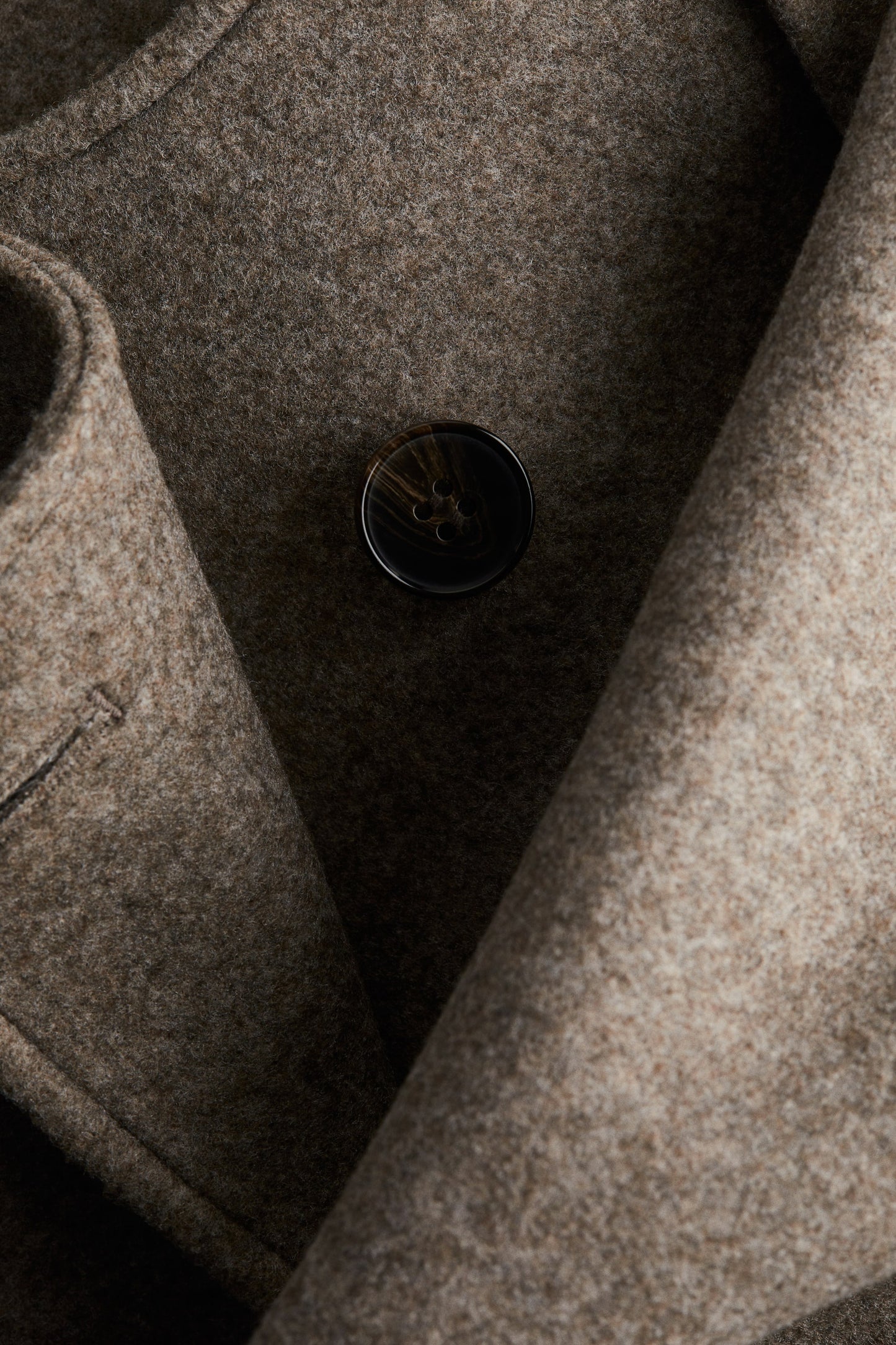 Scarf-detail coat