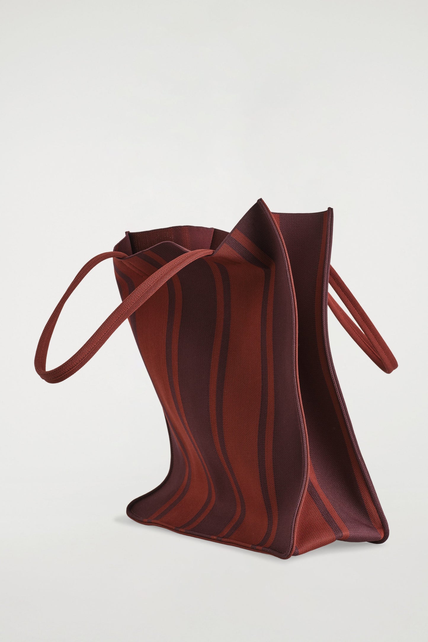 Striped tote bag