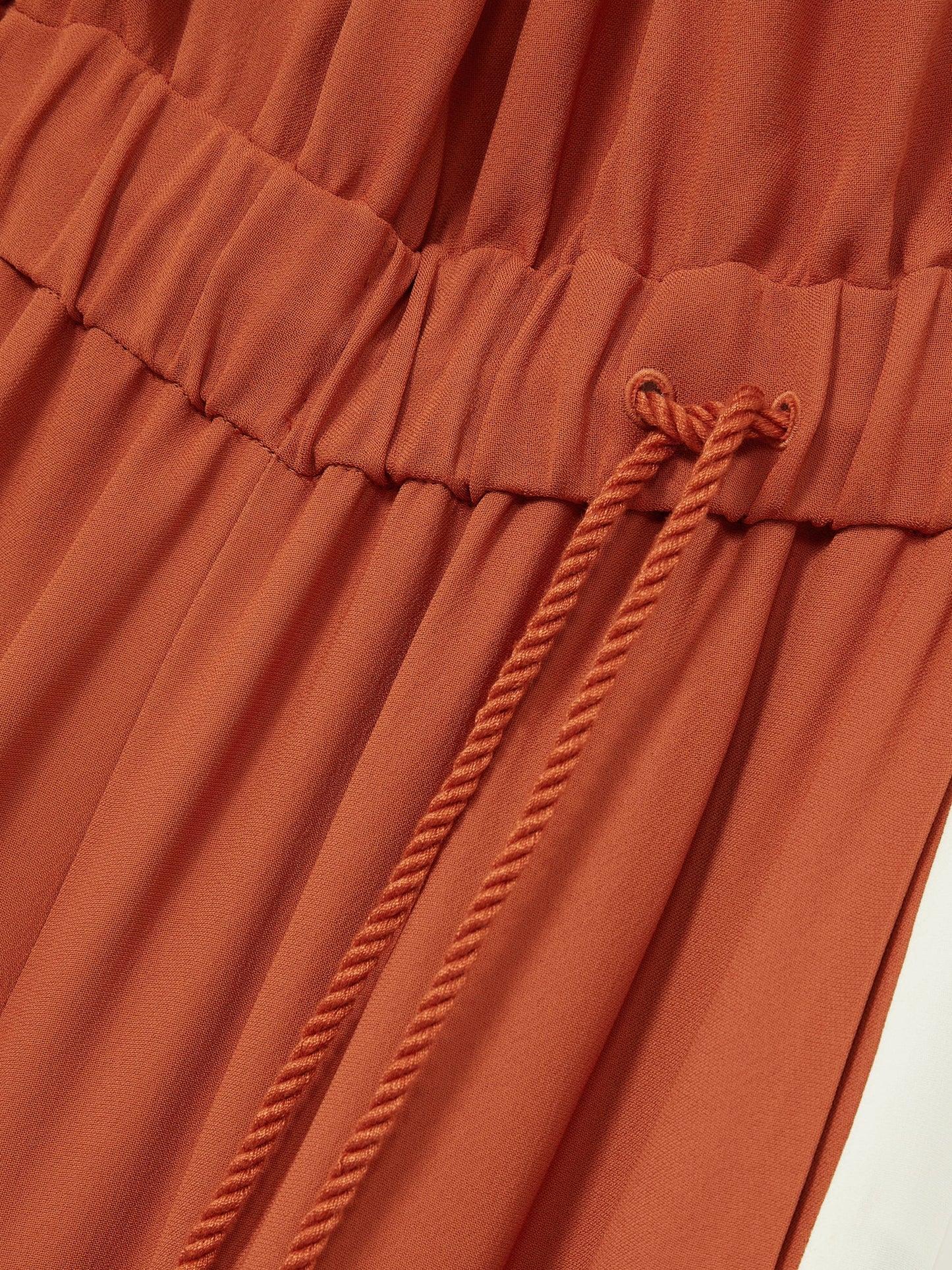 Colour-Block Rope-Cord Jumpsuit in