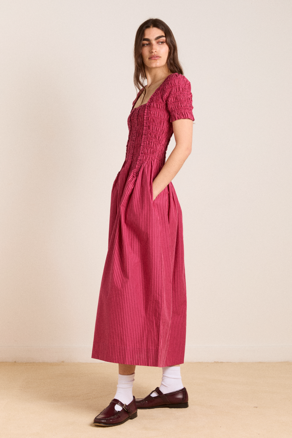 Raphaela Ruffle Midi Dress