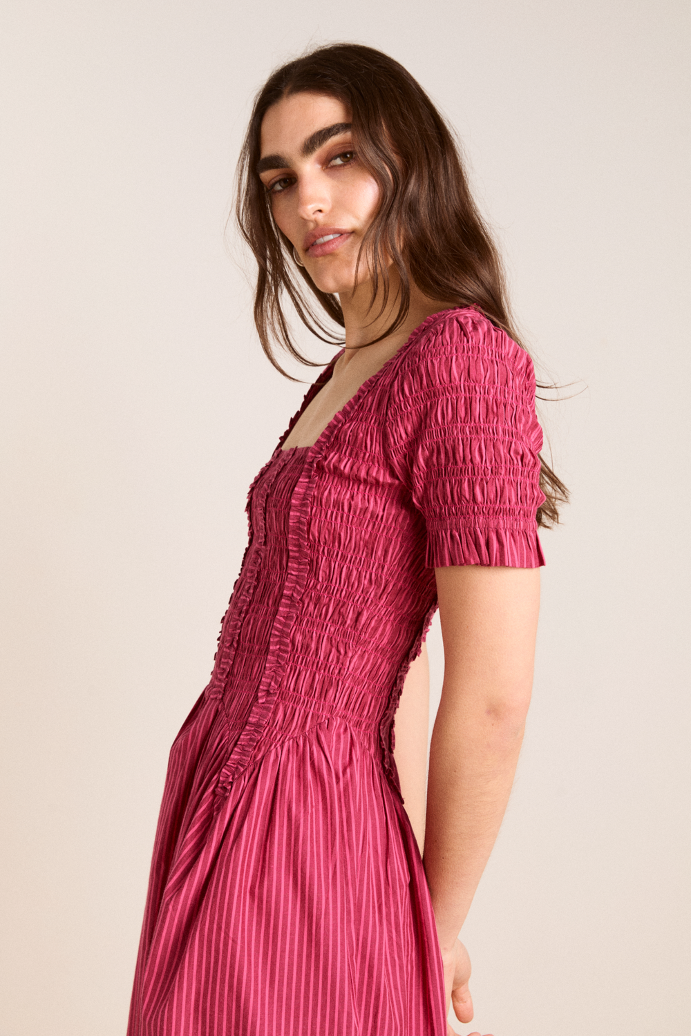 Raphaela Ruffle Midi Dress