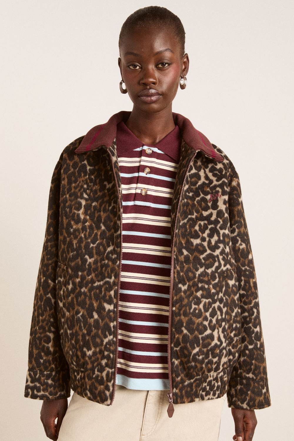 Pixie Bomber Leopard Jacket