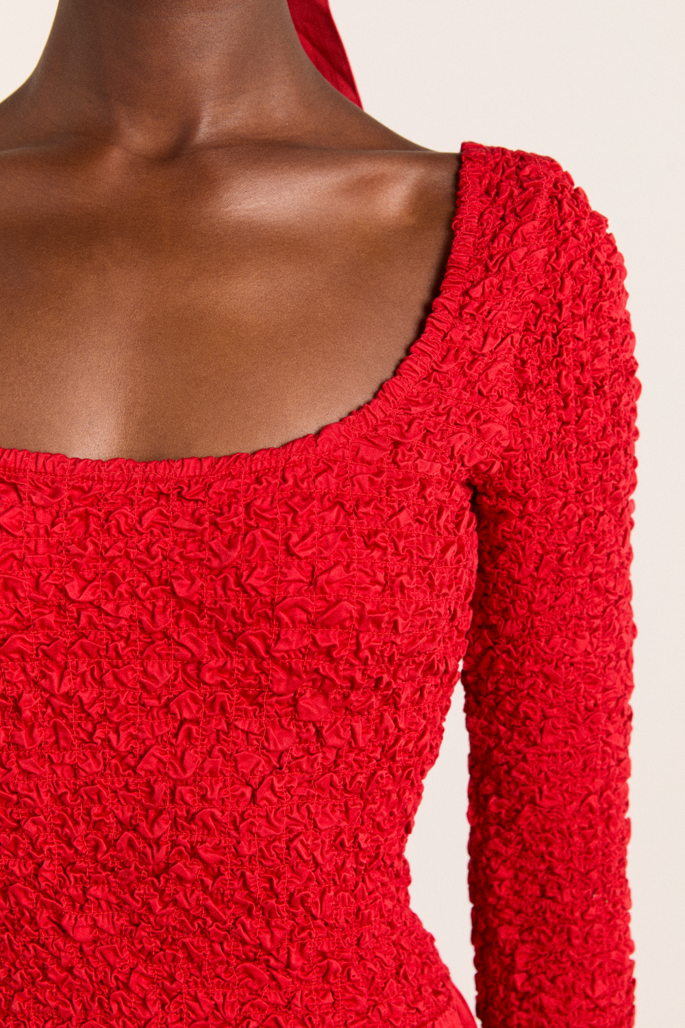 Malinda Is Smocked Midi Dress
