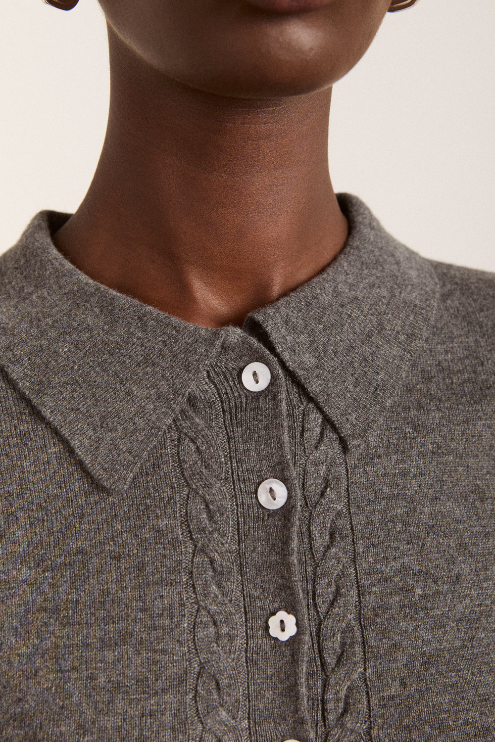 Voula Wool and Cashmere Blend Cardigan