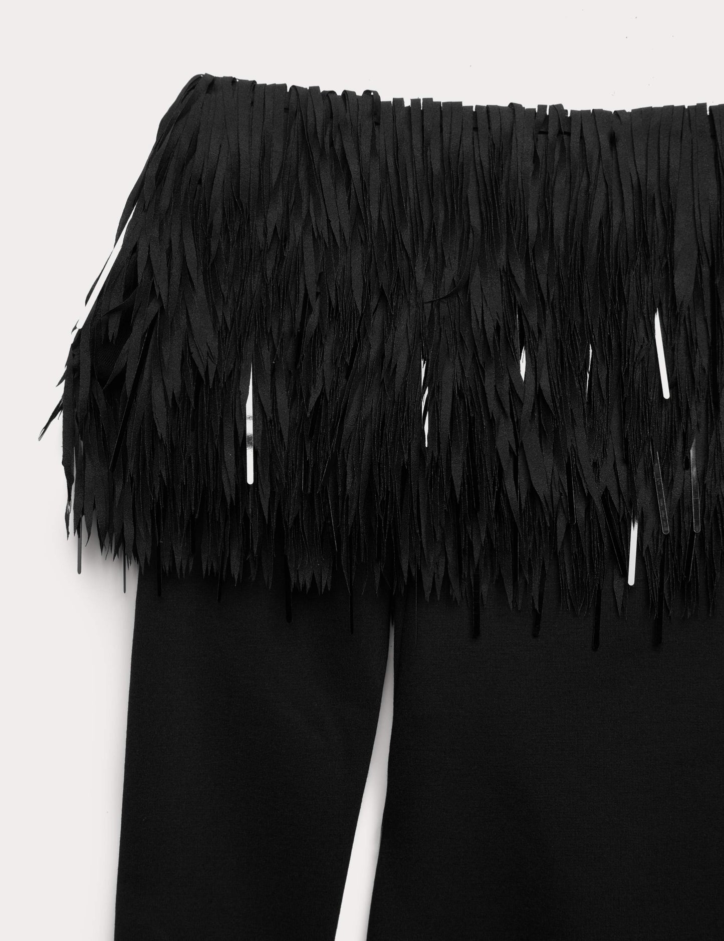 Bardot Feather Fringed Midi Bodycon Dress