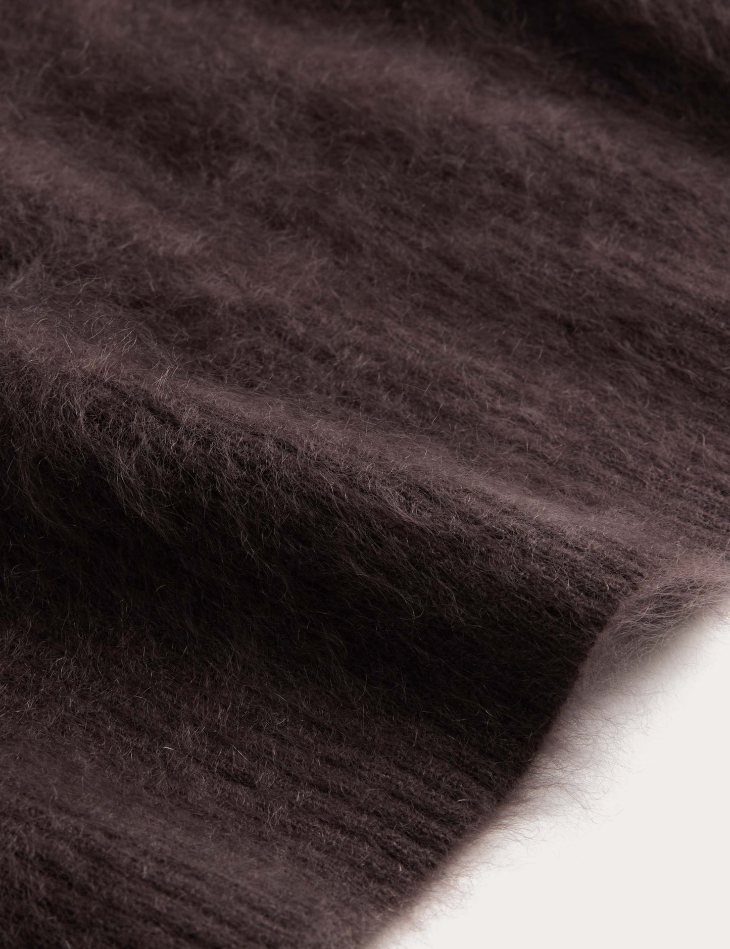 Brushed Pure Cashmere Cropped Knitted Top