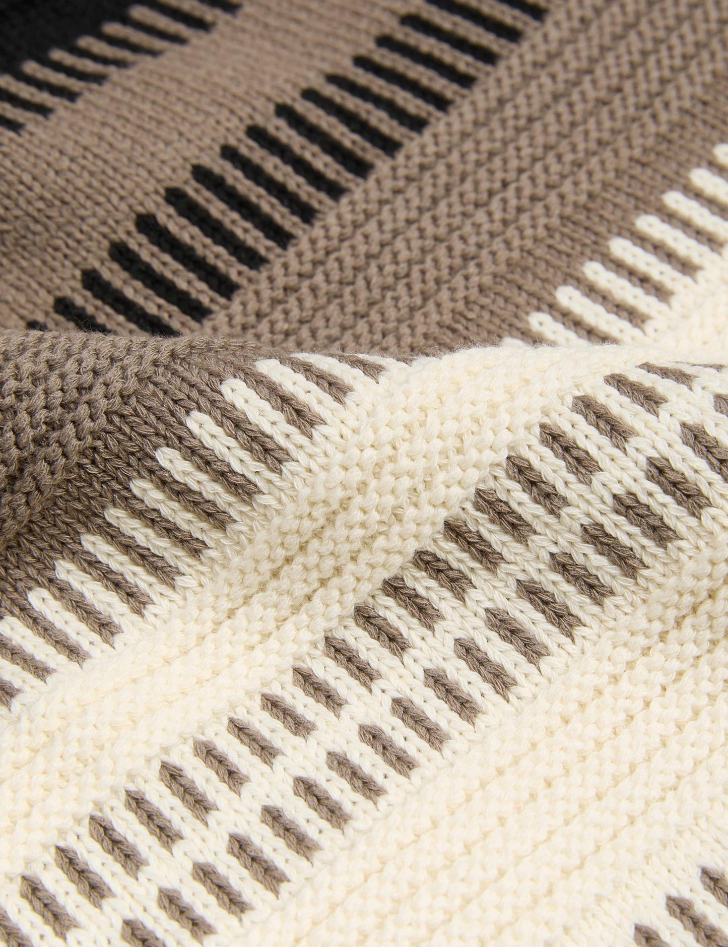Cotton Rich Striped Crew Neck Jumper