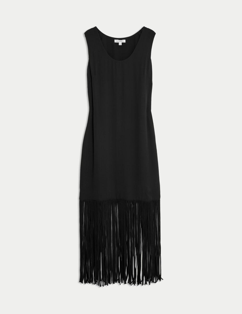 Crepe Tassel Midaxi Column Dress