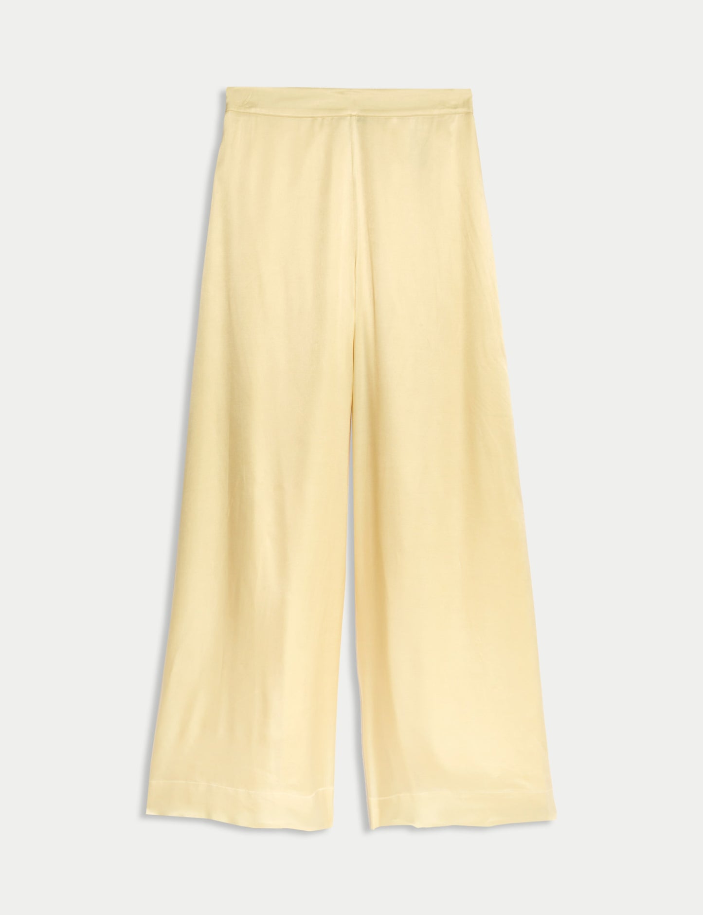 Cupro Rich Wide Leg Trousers