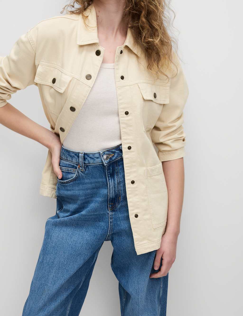 Denim Belted Jacket
