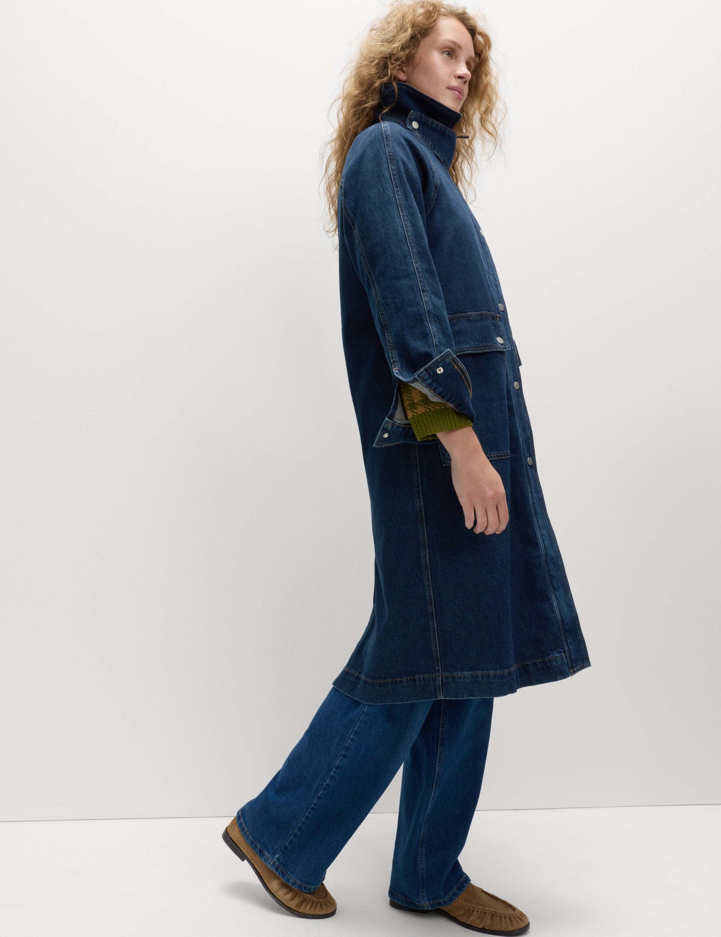 Denim Car Coat