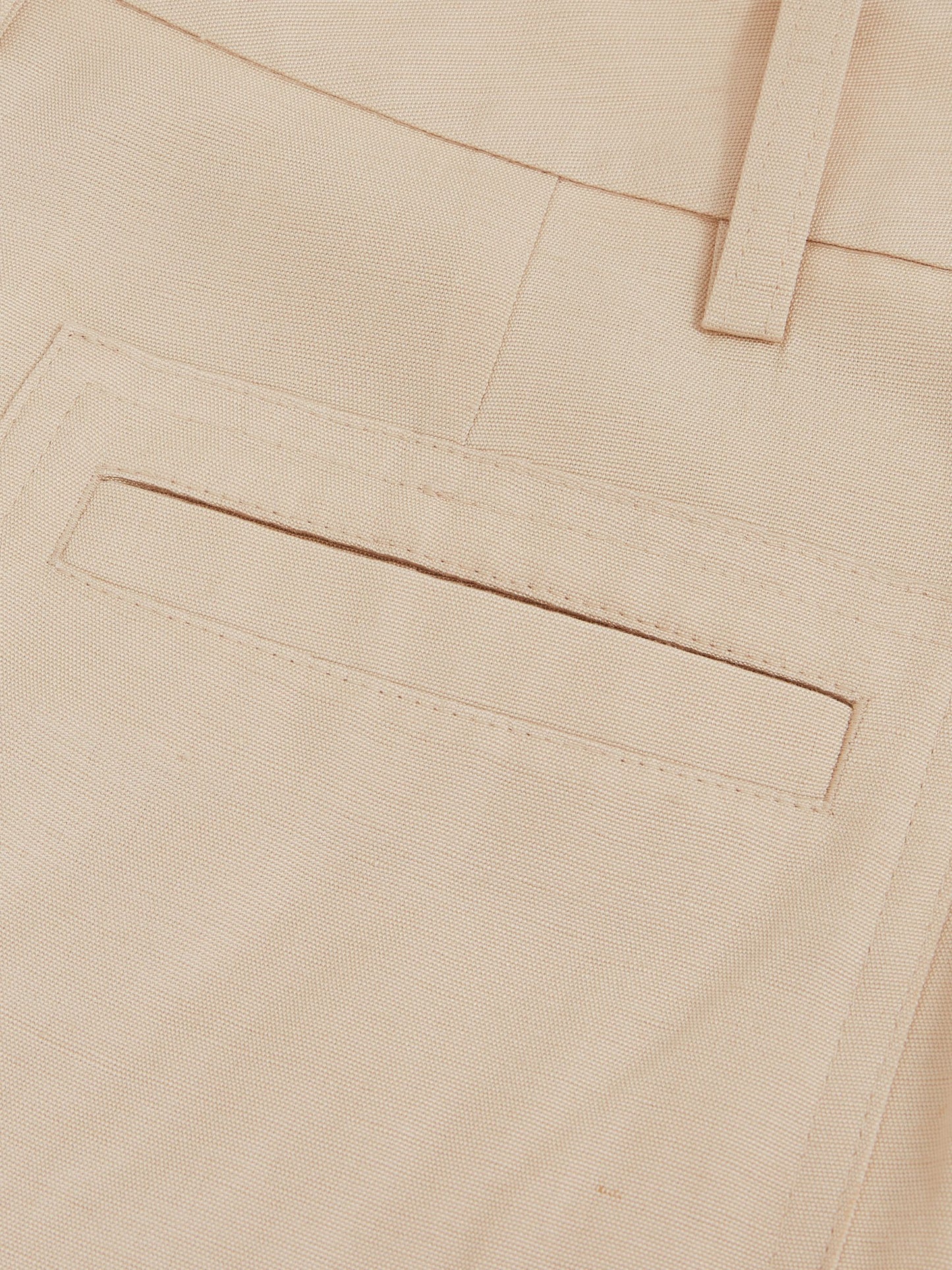Reiss Atelier Wide-Leg Woven Trousers in Off White