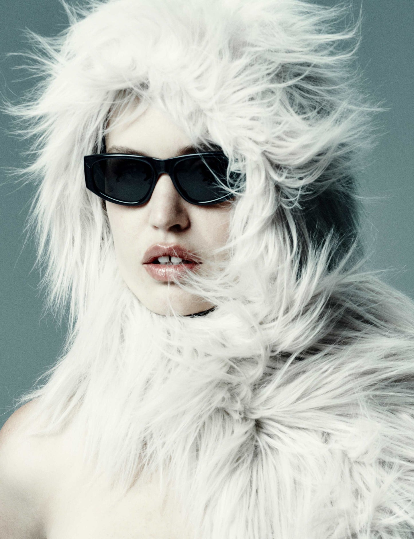 Faux Fur Hooded Scarf